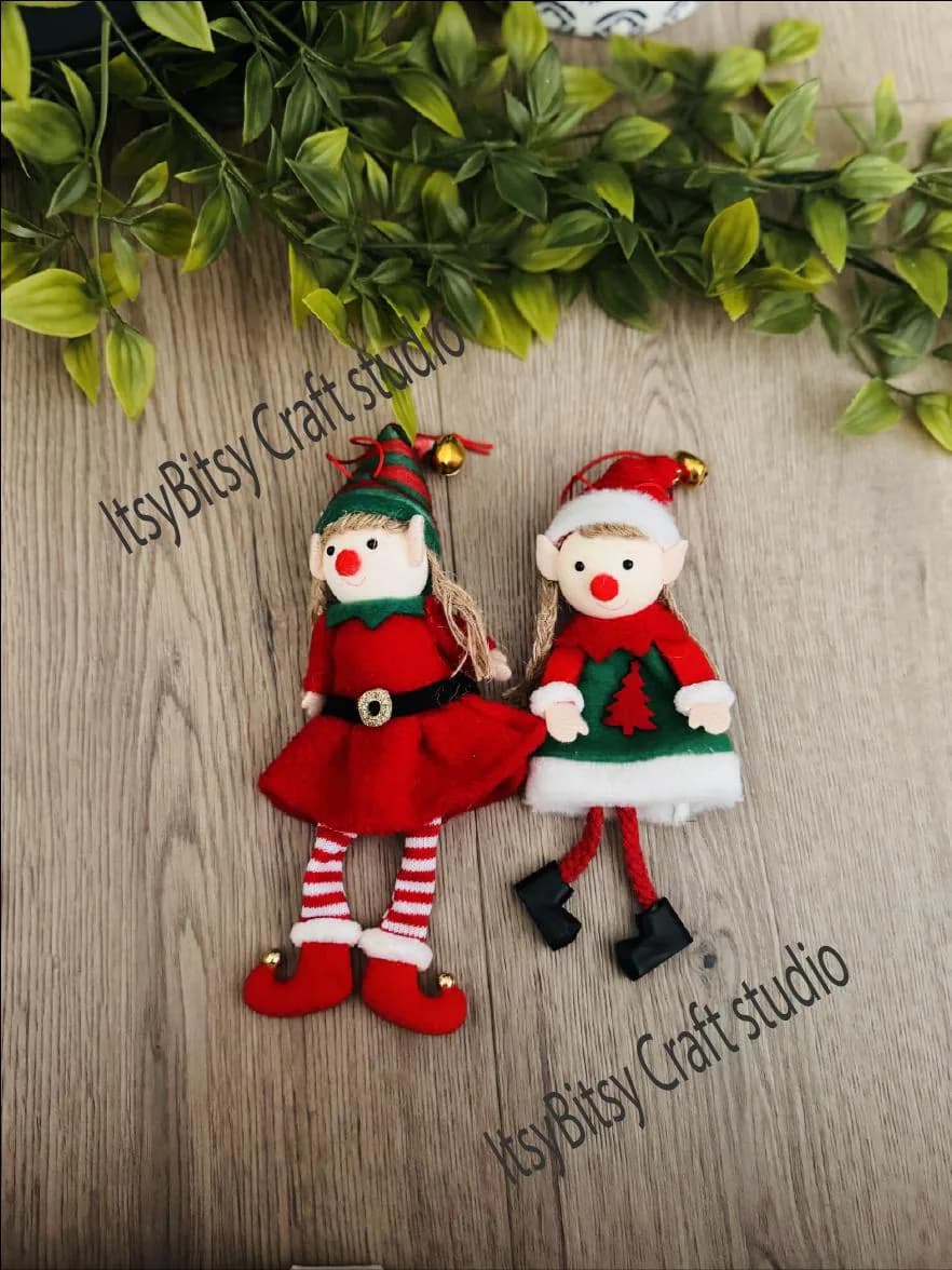 Personalized Elf, Custom Elf, Christmas Elf, Elf ornament, Elf with name, Christmas tree ornament, Christmas gift, Elf plushie - image 4
