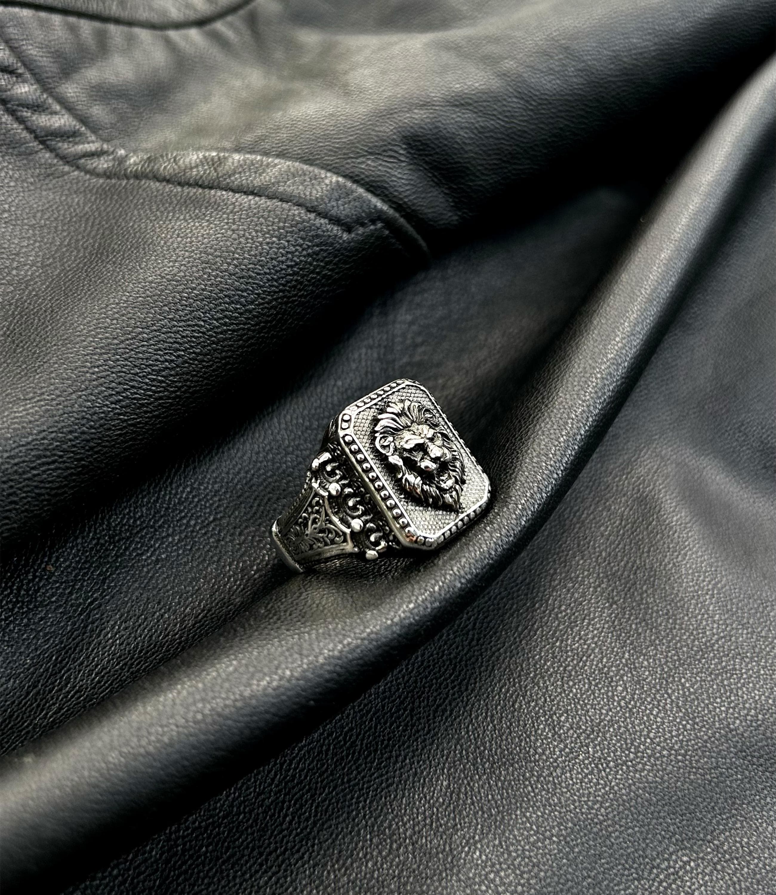 Leo Zodiac Lion Ring | 925 Silver Spirit Animal Totem, King of Beasts Amulet - image 5