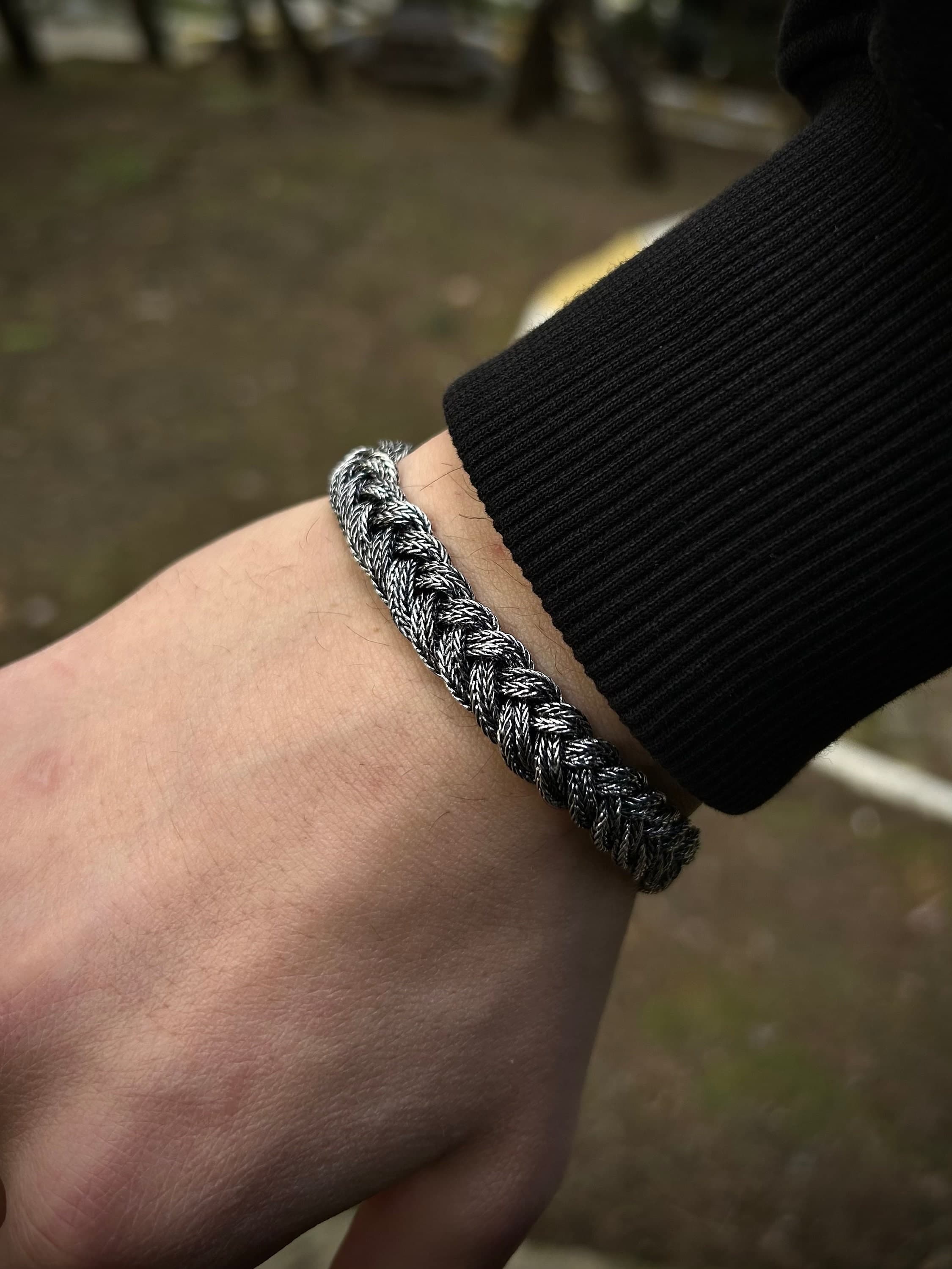 Handcrafted 999 Sterling Silver Celtic Knot Bracelet - Kazaziye Style - image 5