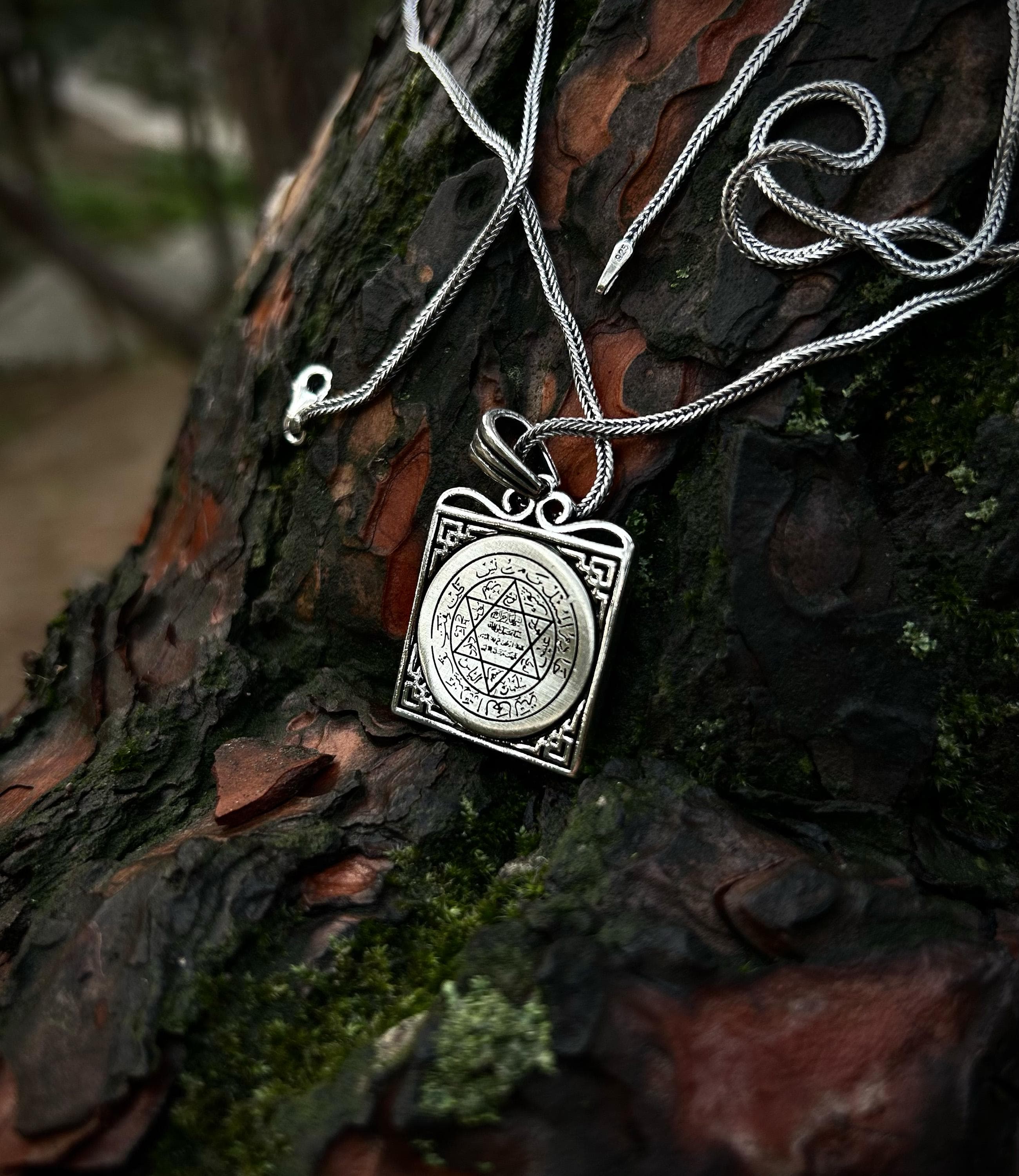 Ancient King Solomon Seal | 925 Silver Mystic Earth Talisman, Spiritual Protection Amulet - image 5
