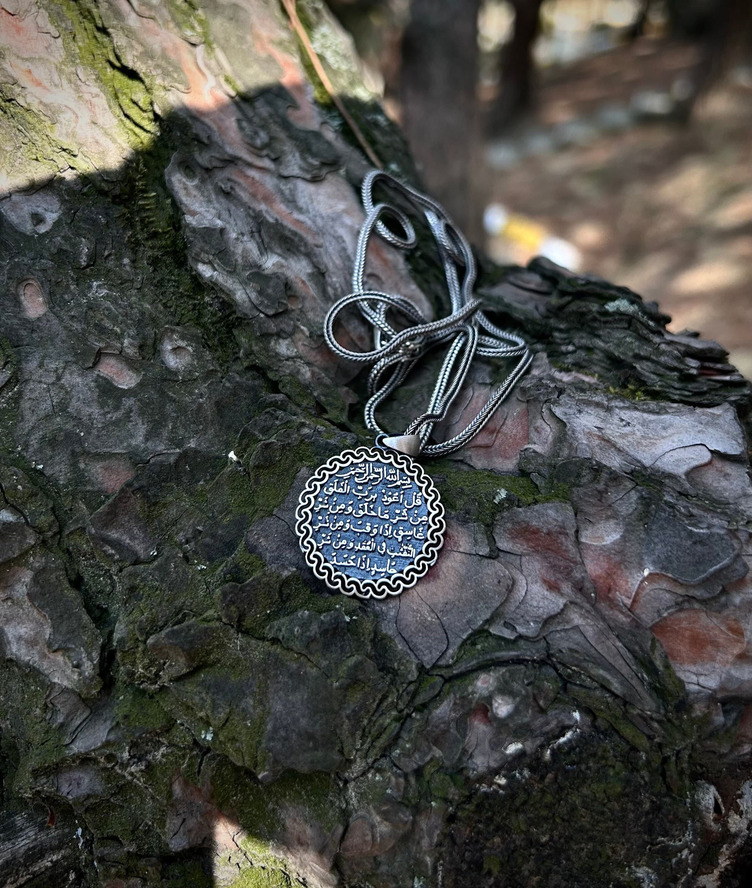 FelaNas Felak Prayer Necklace 925 Sterling Silver, Prayer necklace protecting from jinn, Necklace Gift For Muslims, Prayer Protecting From Evilk Prayer Necklace 925 Sterling Silver