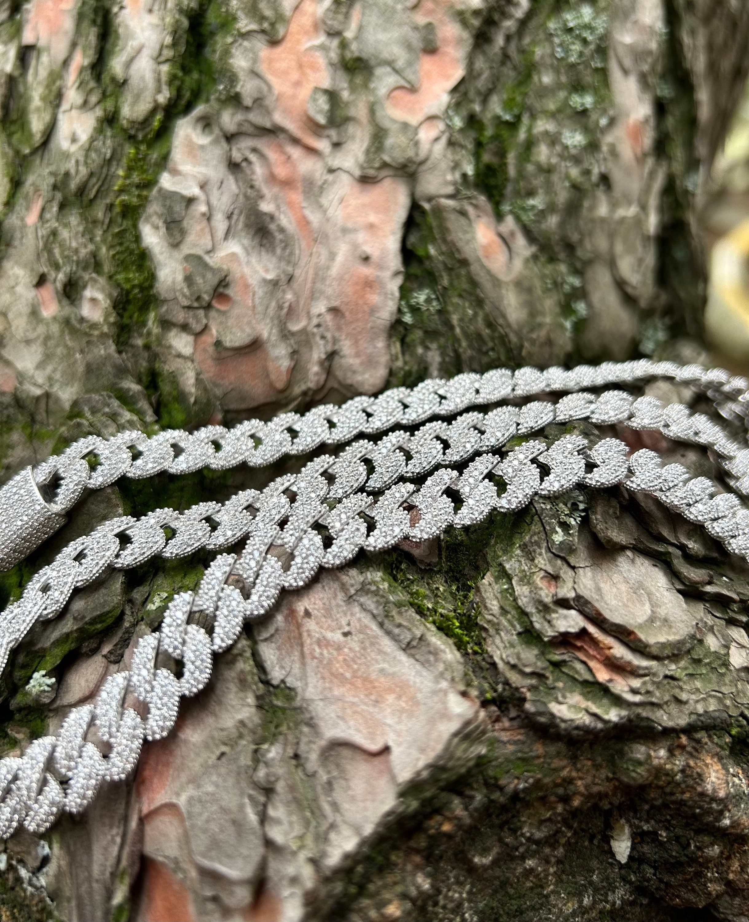 Iced Out Heavy Link Chain Necklace: 925 Sterling Silver CZ Necklace - image 5