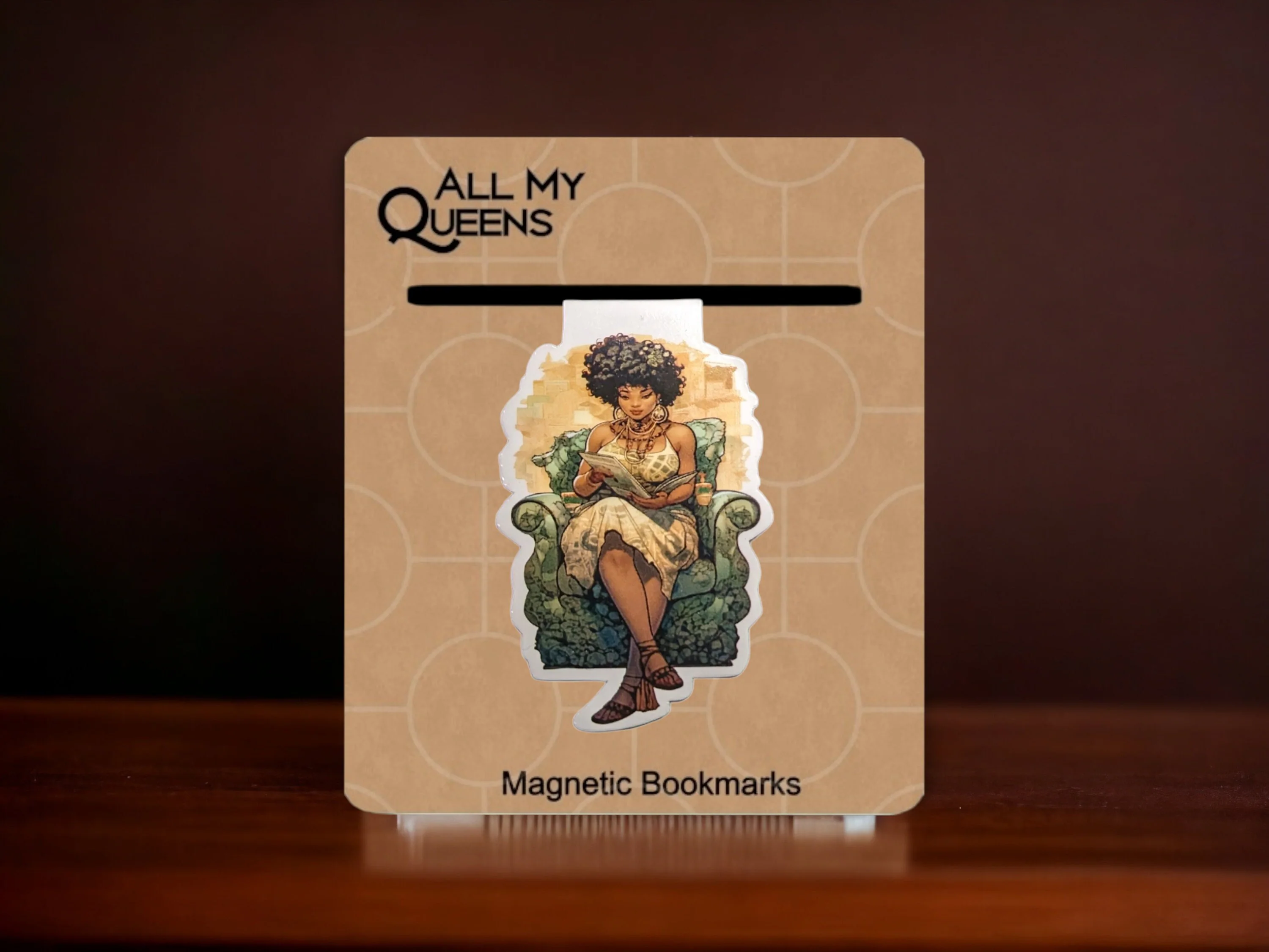Black Girl Magnetic Bookmark, Black Woman Who Loves to Read, Black Girl Reading, Book Accessory, African American Book Lover, Book Club