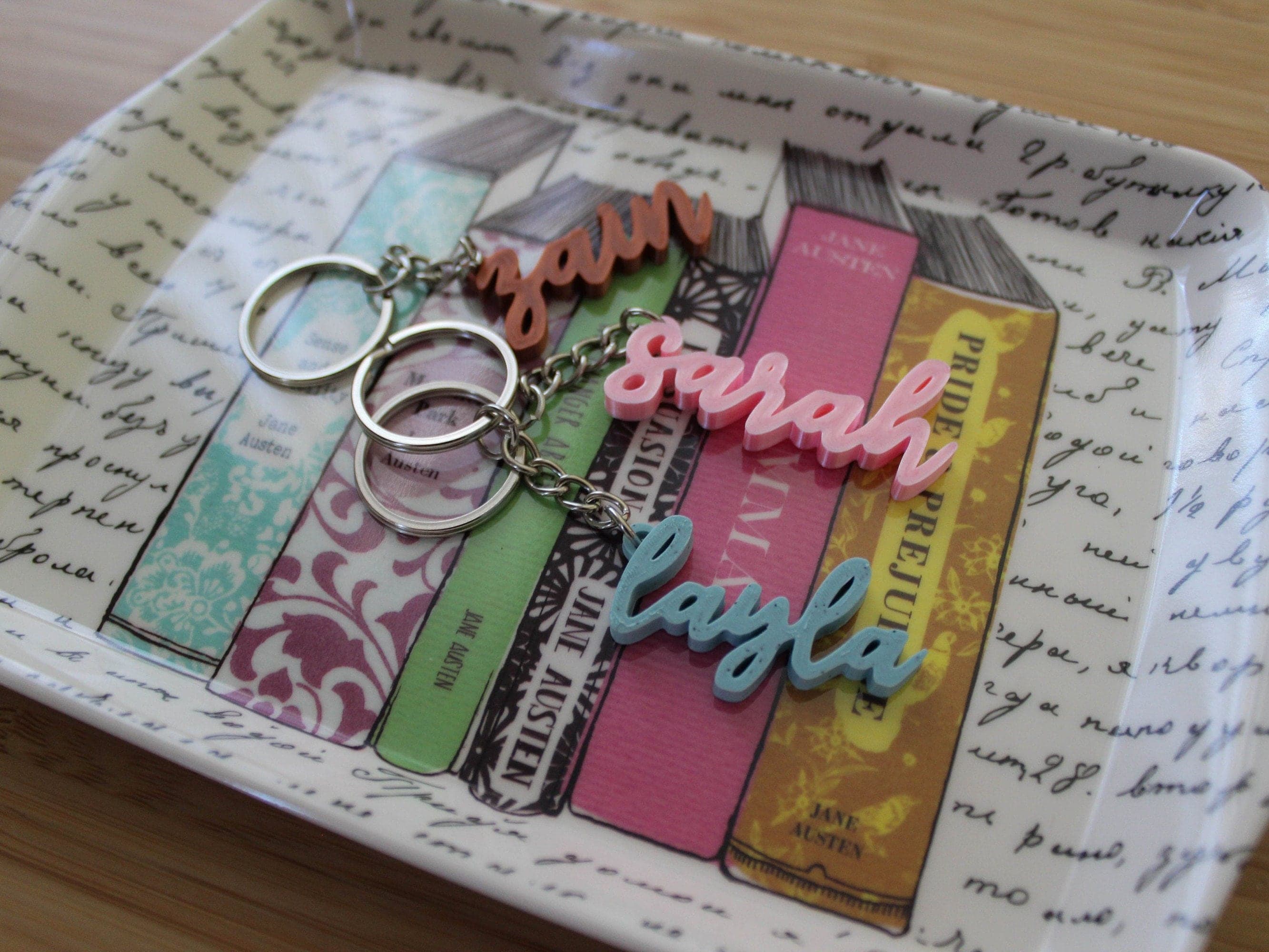 Personalized Cursive Name Keychain | Custom Name 3D Printed Keychain| Accessories | Gift for Her | Gift for Him