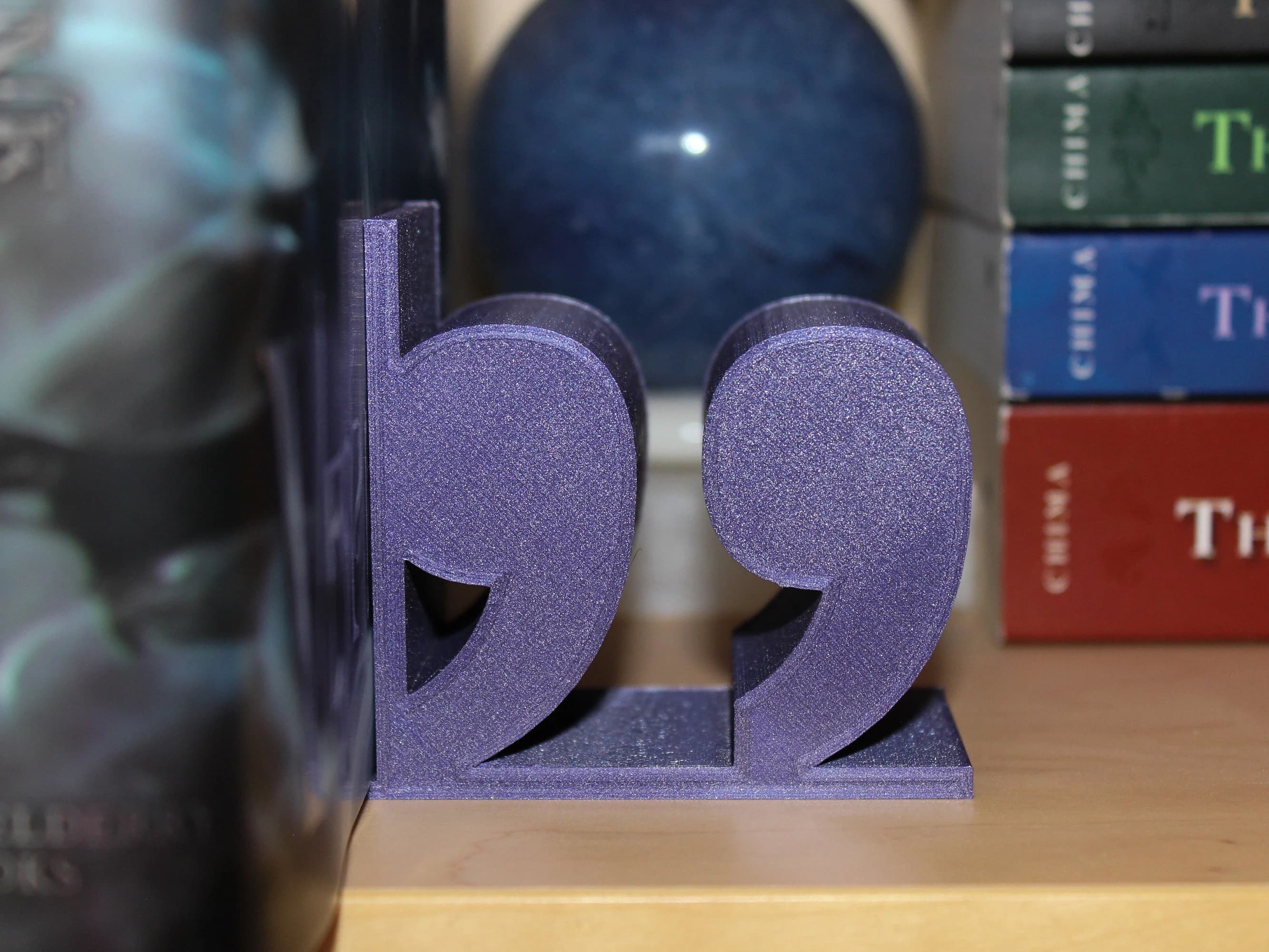 Quotation Mark Bookends | 3D Printed Bookends | Book Accessories | Book Stands | Custom Color Book Stands | Bookworm Gifts | Bookish Gifts - image 3