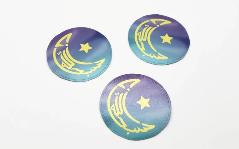 Subhan'Allah Crescent Moon Sticker | Arabic Calligraphy Design | Crescent Typography | Islamic Sticker| Laptop Decal | Water Bottle Sticker - image 5