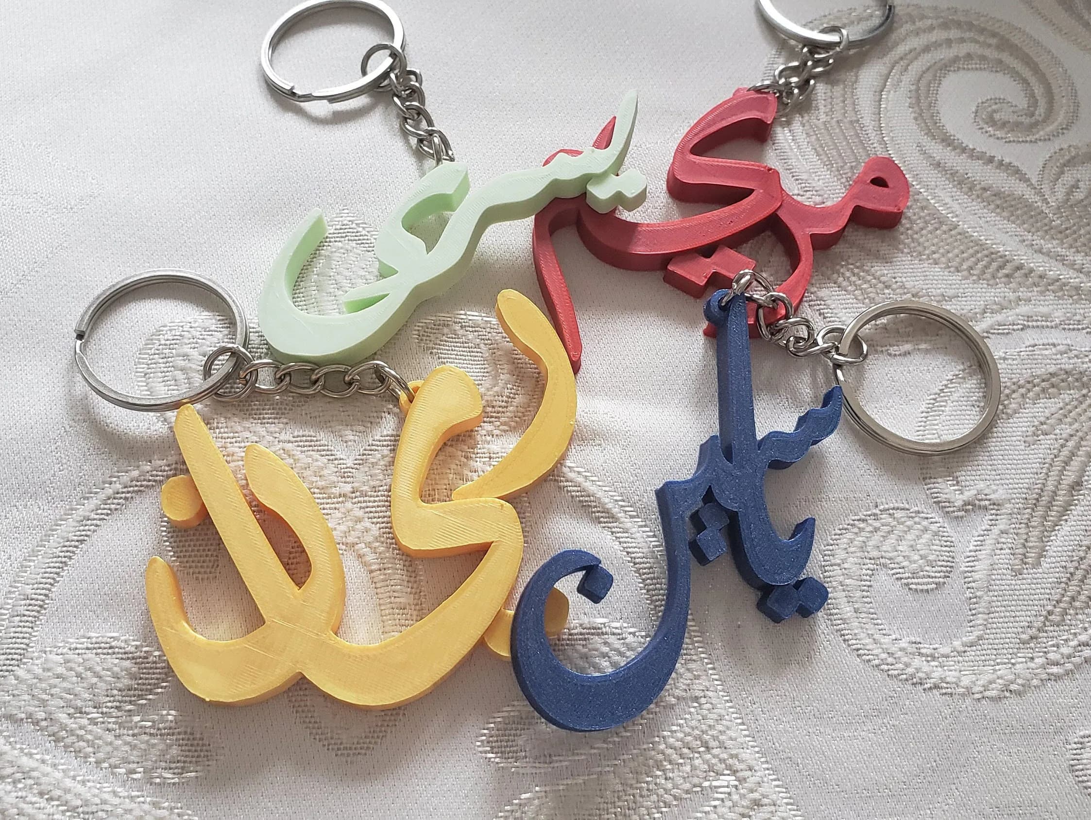 Personalized Arabic Calligraphy Keychain | Custom Name 3D Printed Keychain| Accessories | Eid Gift | Gift for Her