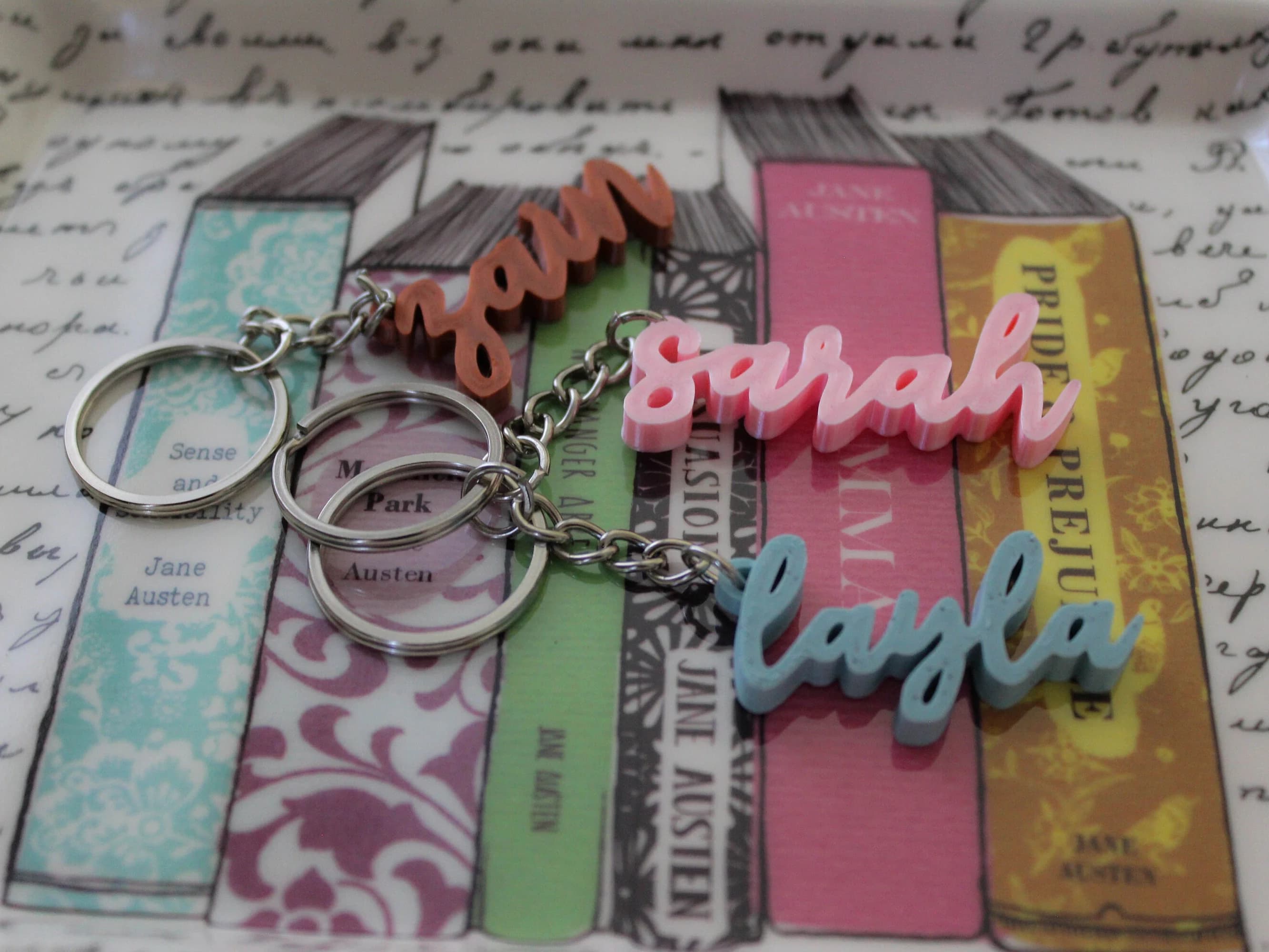 Personalized Cursive Name Keychain | Custom Name 3D Printed Keychain| Accessories | Gift for Her | Gift for Him - image 4