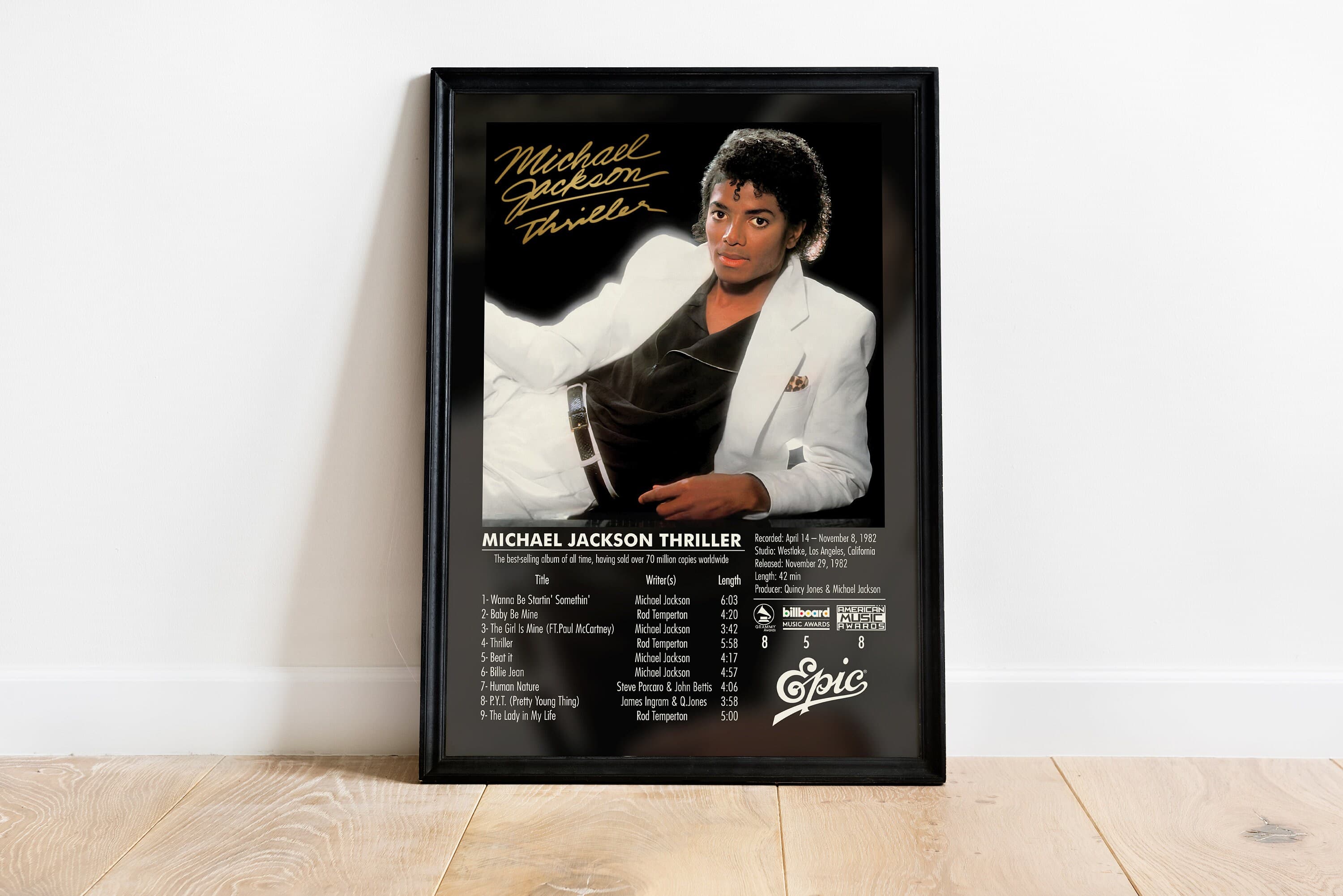 Thriller Album Cover Poster, Michael Jackson (Digital Download) - image 5