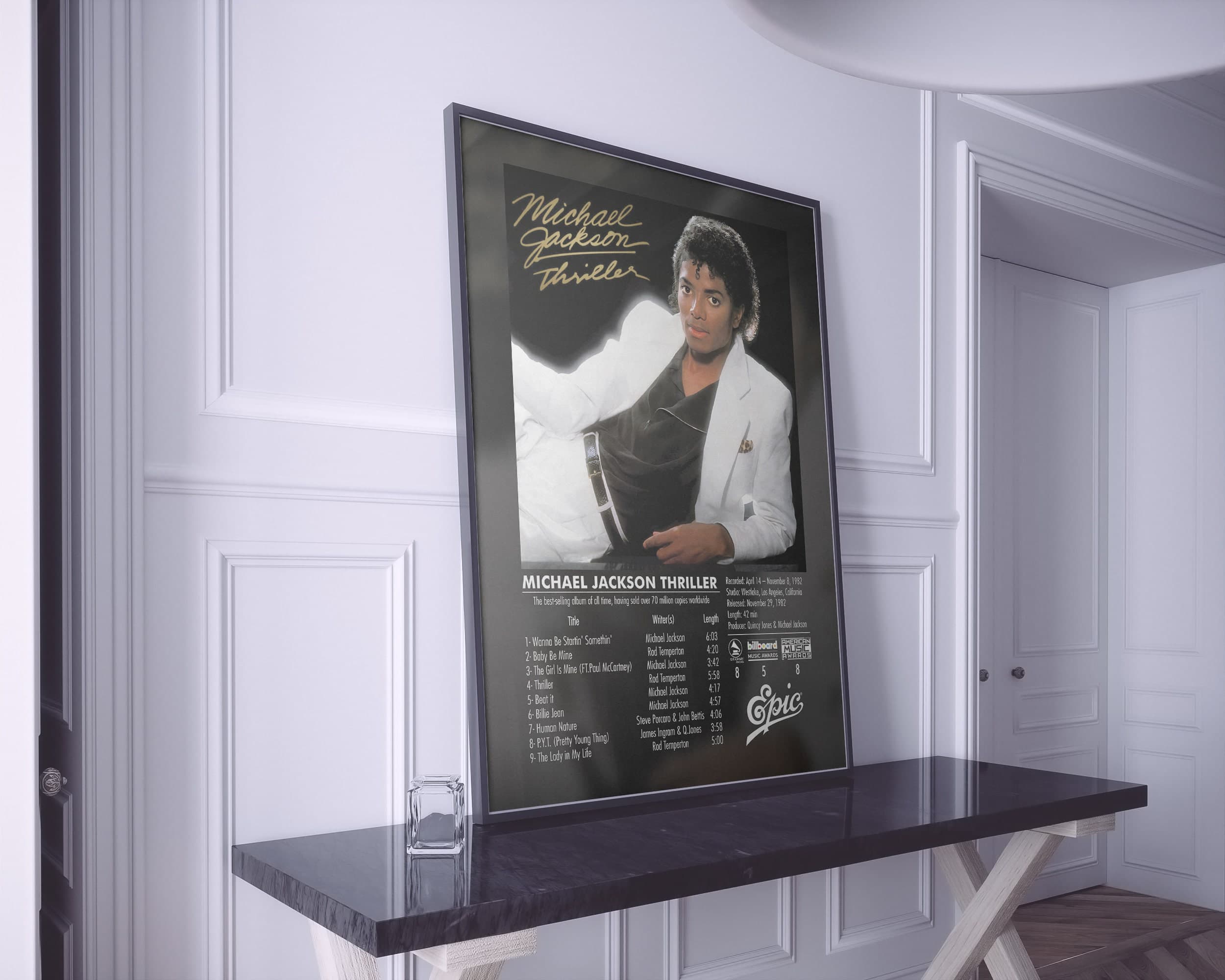 Thriller Album Cover Poster, Michael Jackson (Digital Download) - image 3