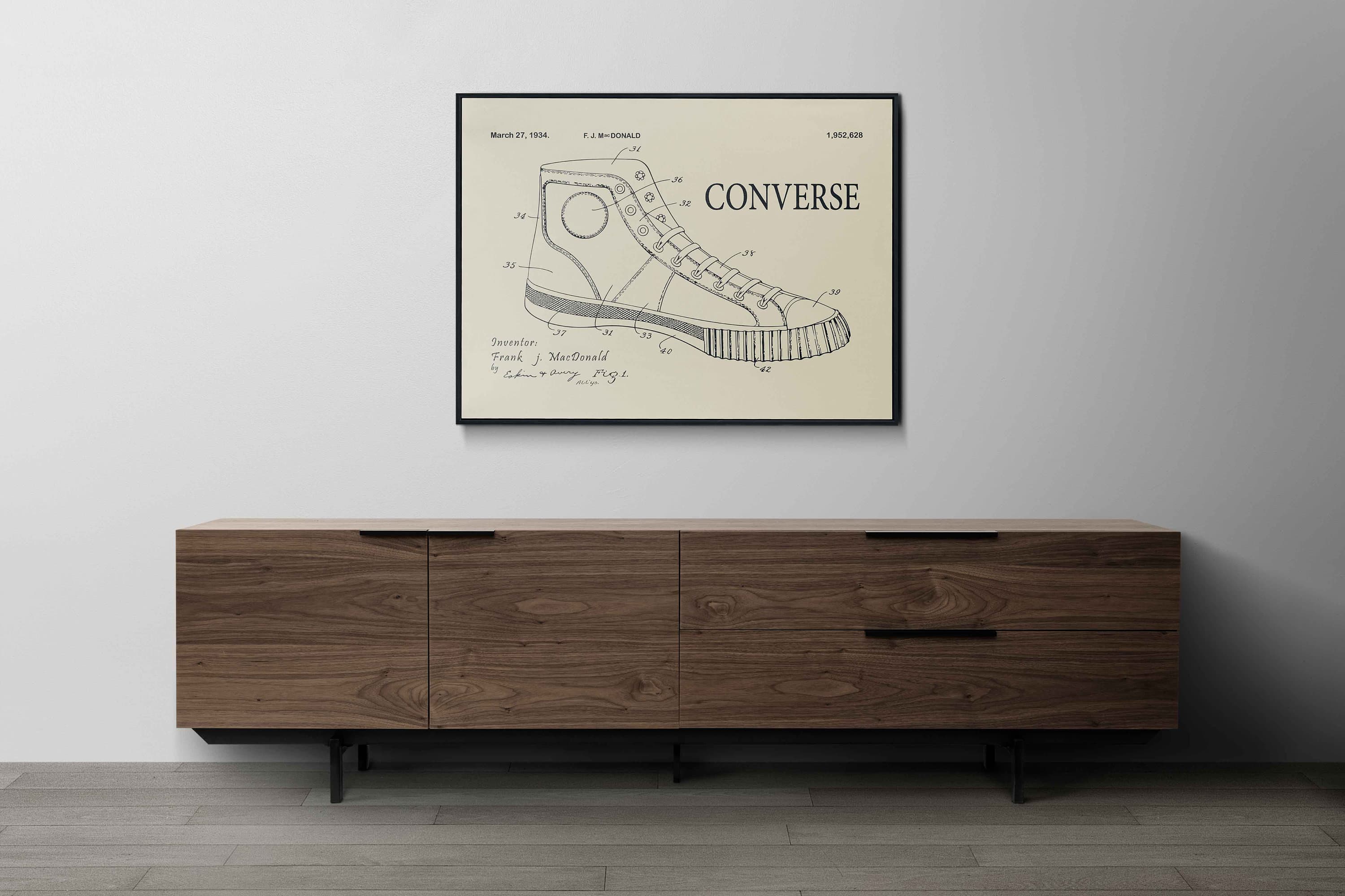 1934 All stars Converse Shoe Patent Print - Artptints DIGITAL DOWNLOAD - image 4