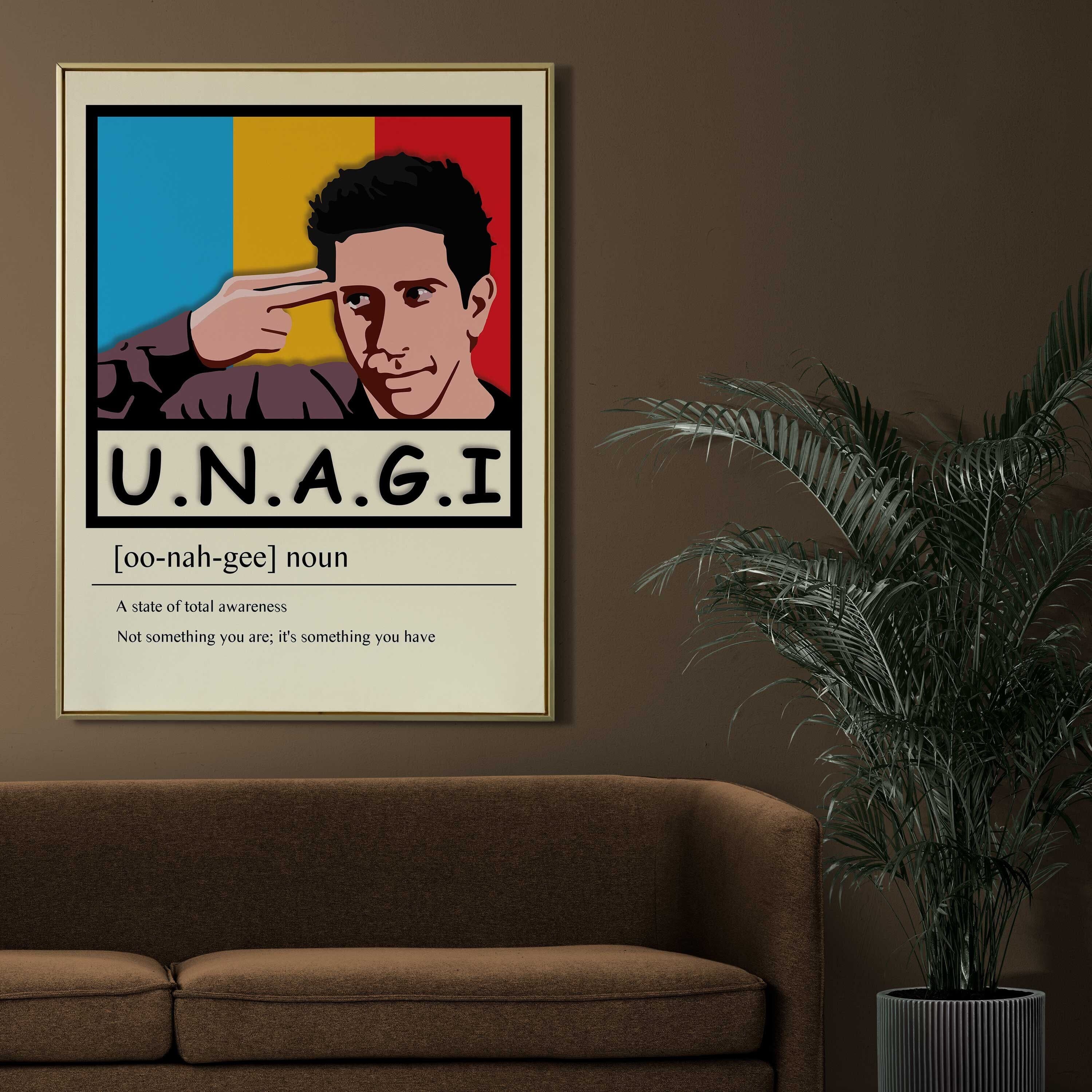 Friends TV Show UNAGI Poster - Ross Geller Art Print (Digital Download) - image 3