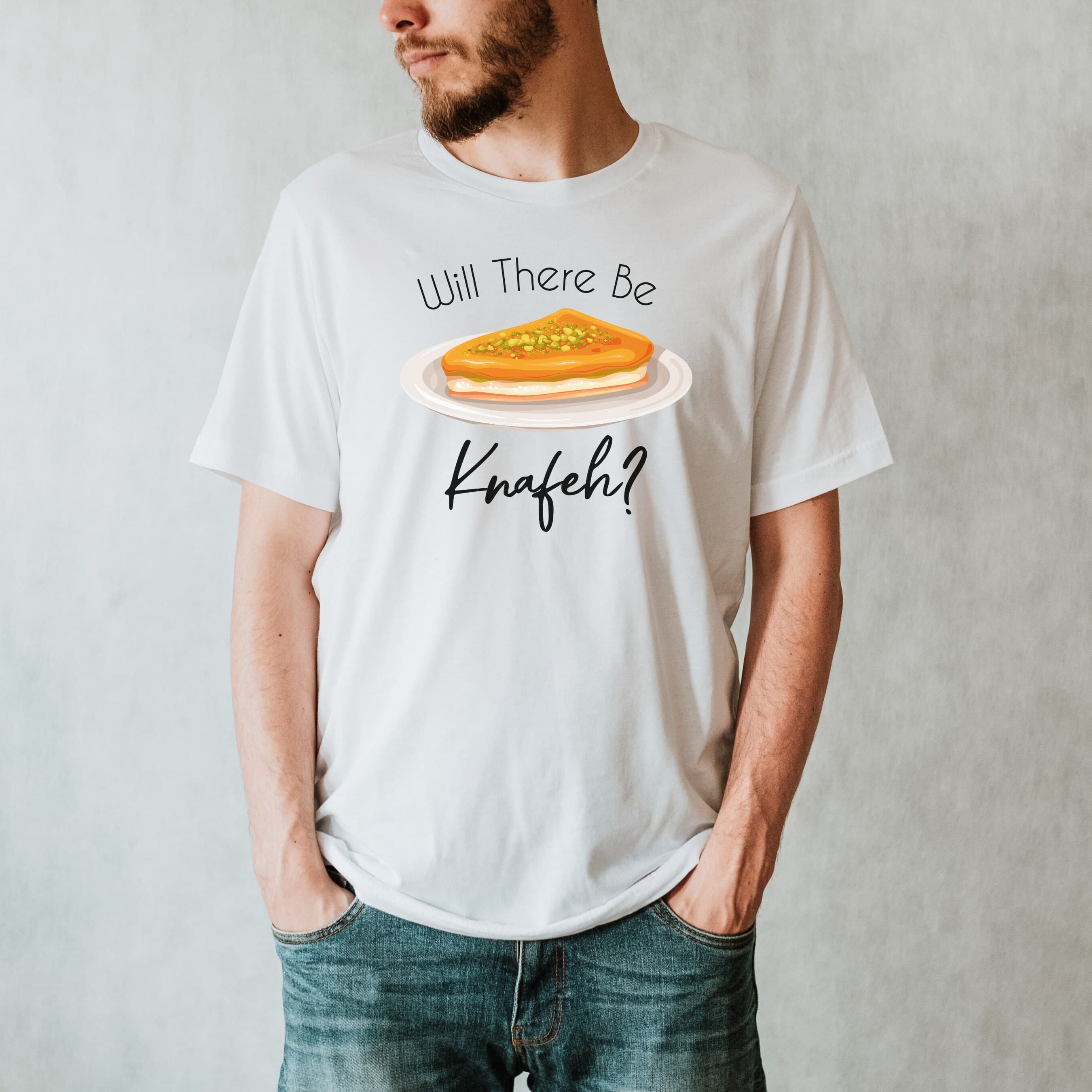 Will There Be Knafeh Chnafeh T-shirt, Ramadan Gift, Eid Gift, Arabic Gift, Palestine shirt, Islamic shirt, Eid Shirt, Muslim Shirt - image 3