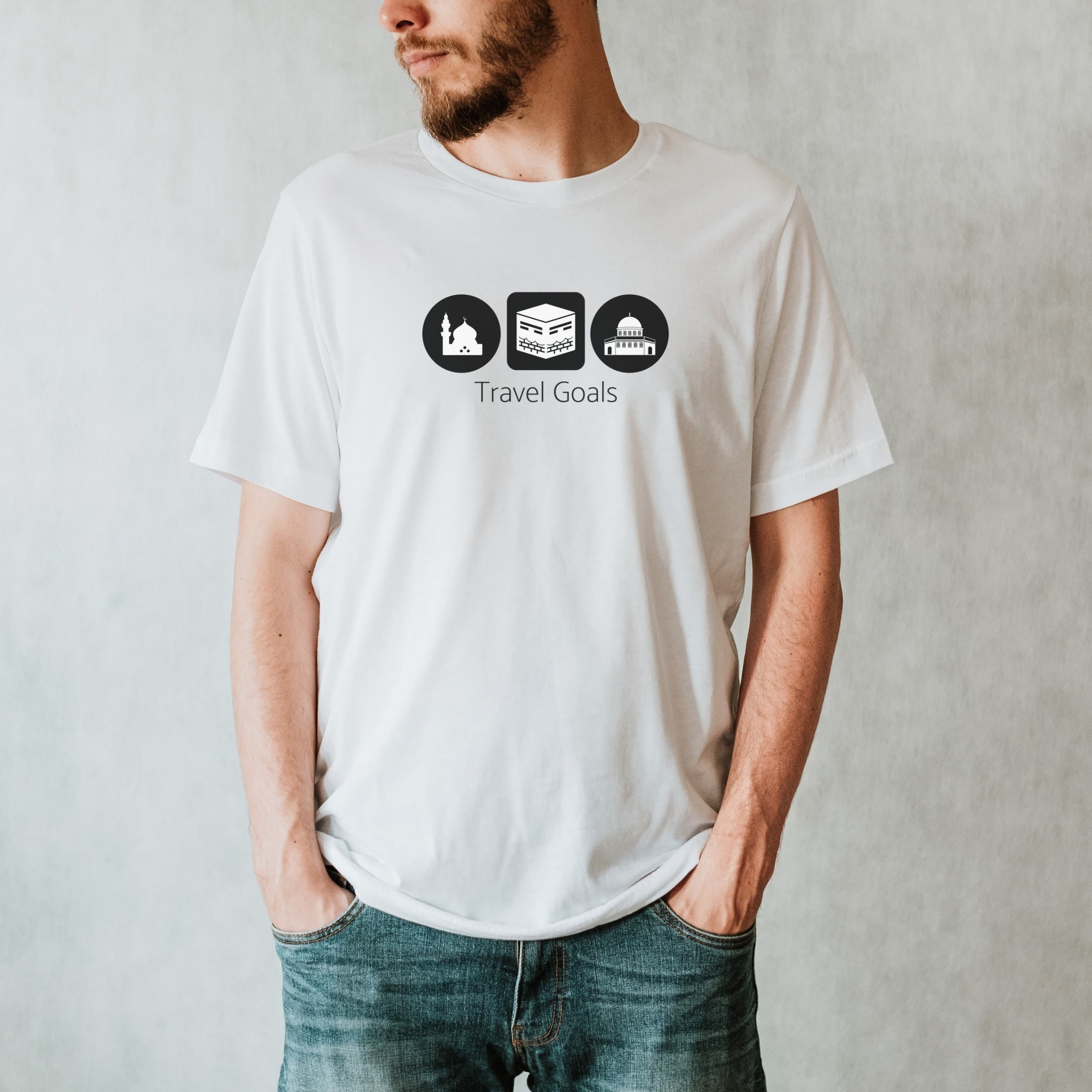 Travel Goals T-Shirt, Muslim Edition, Muslim Shirt, Islamic Shirt, Ramadan, Eid Gift, Palestine Shirt, Travel Shirt, Hajj, Ummrah, Islam