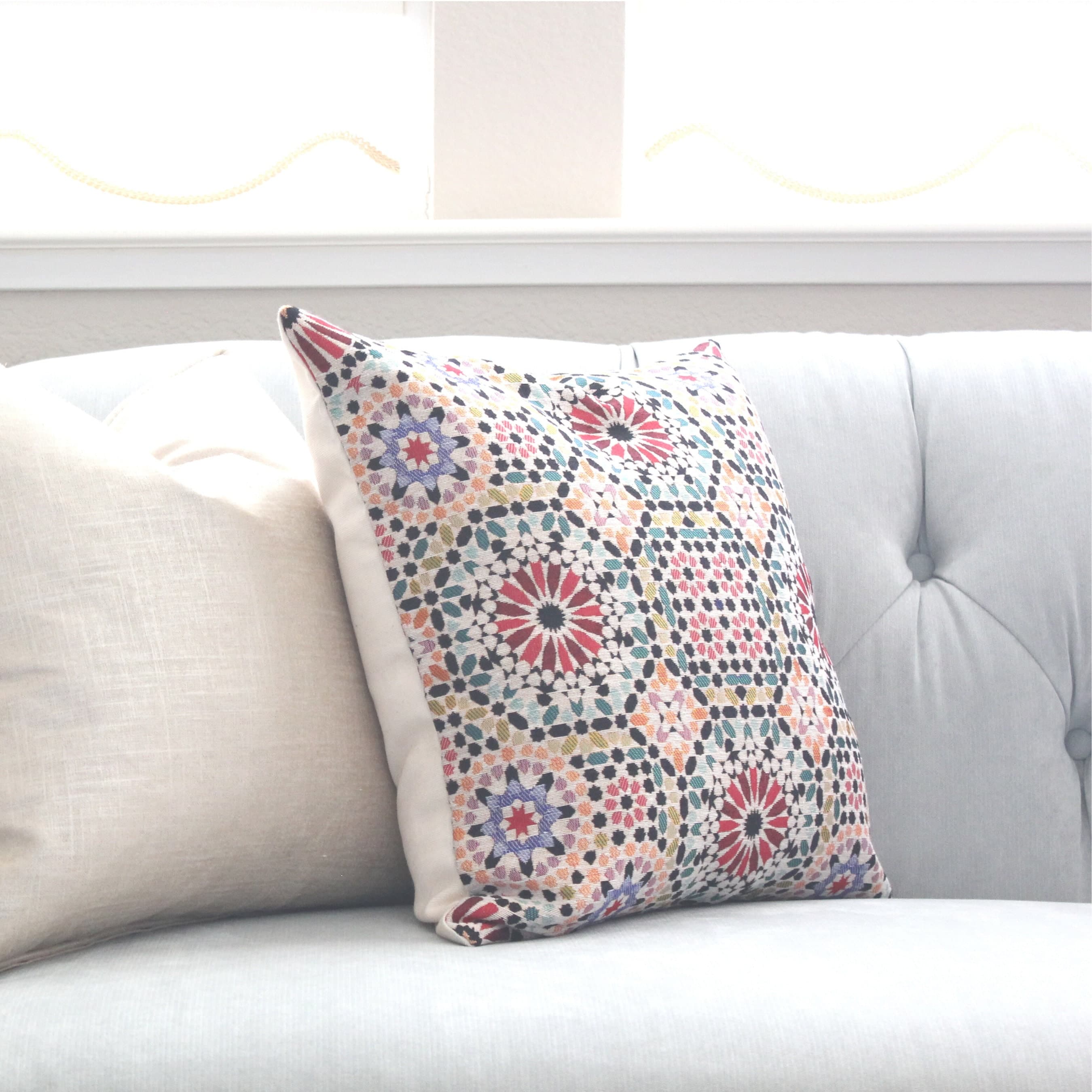 Turkish Moroccan Geometric Design Pillow Covers, Arabesque, Moroccan design, Modern home, Abstract, Moroccan tile design, Kilim design - image 5