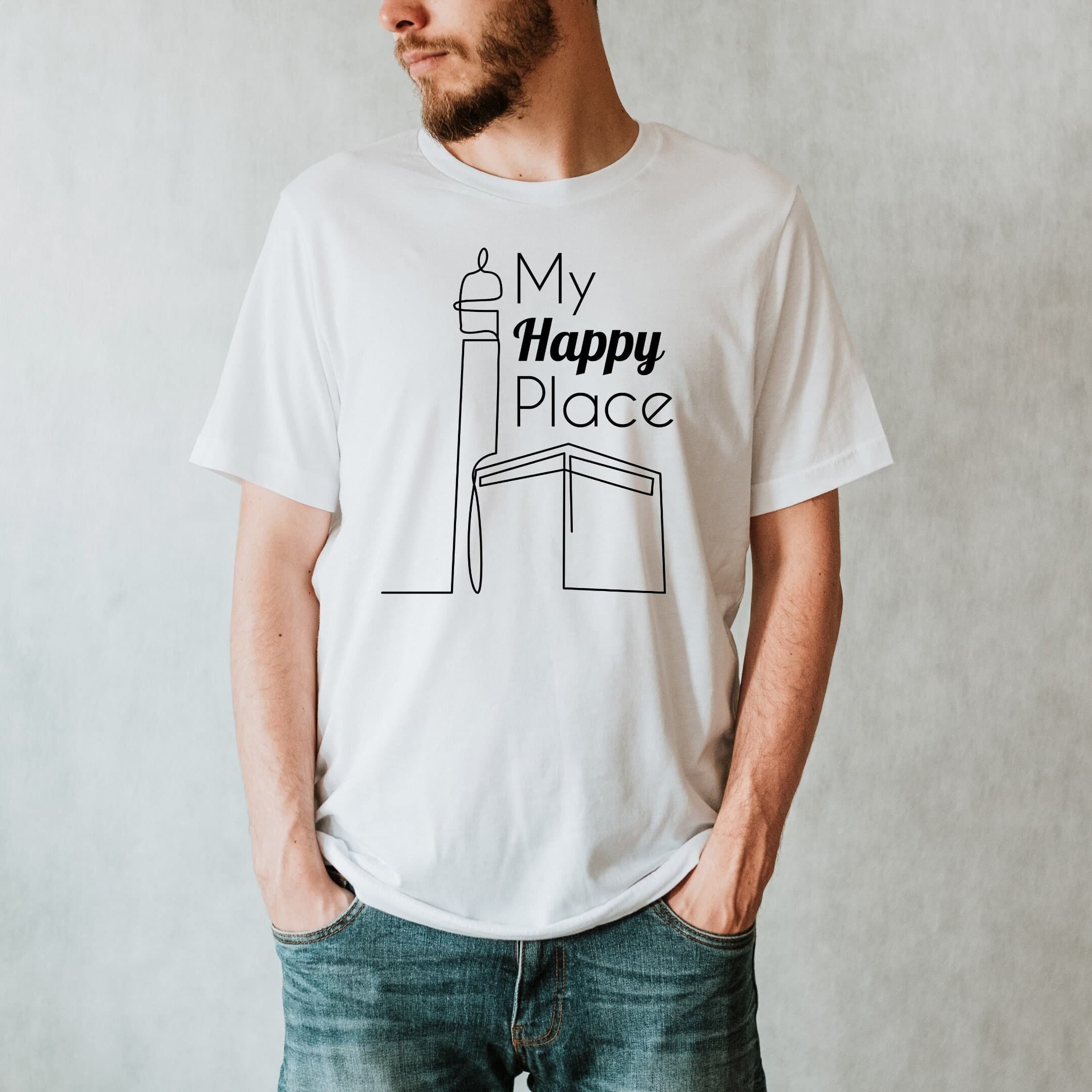 My Happy Place, Kaaba, Kabah Gift, Ramadan Gift, Eid Gift, Ummrah Gift, Hajj Gift, Gift for Muslim, Islamic shirt, Eid Shirt, Mecca Shirt - image 3