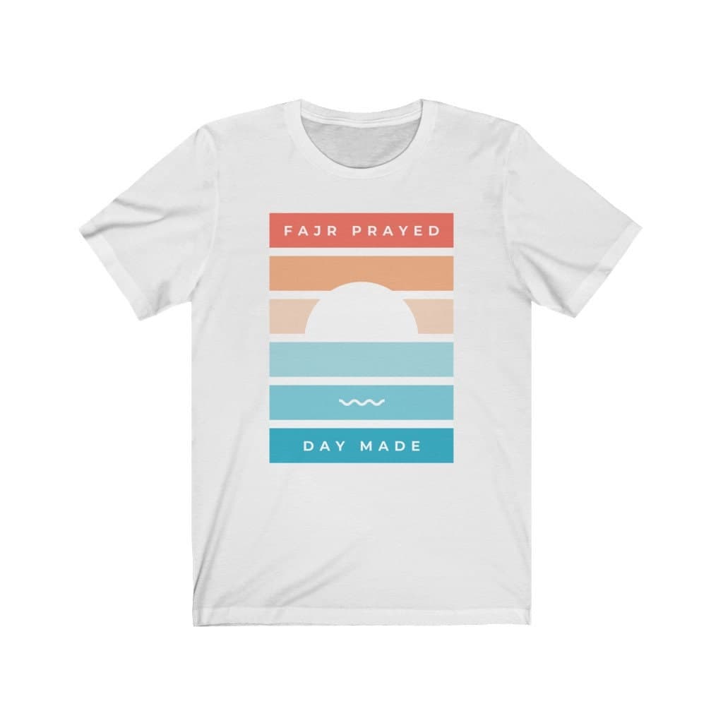 Fajr Prayed, Day Made Islamic T-shirt, Muslim shirt, Eid Gift, Ramadan Shirt, Ramdan Gift, Sunrise Shirt, Islamic Art, Prayer shirt - image 5