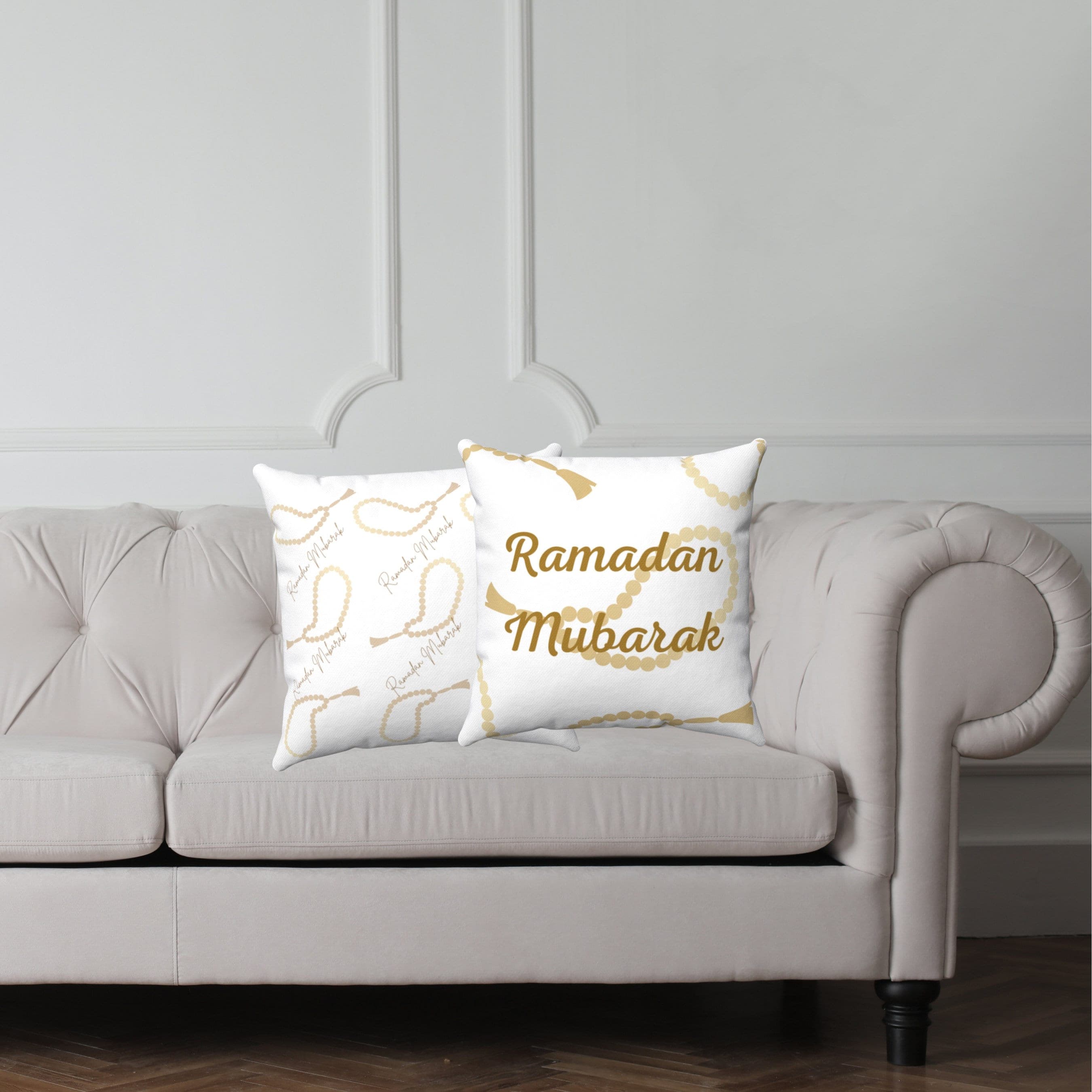 Ramadan Mubarak Pillow, Tasbeeh, 18x18 case insert, Ramadan Decoration, Islamic house, Ramadan Decor, Eid Decor, Islam Gift, Ramadan Gift - image 3