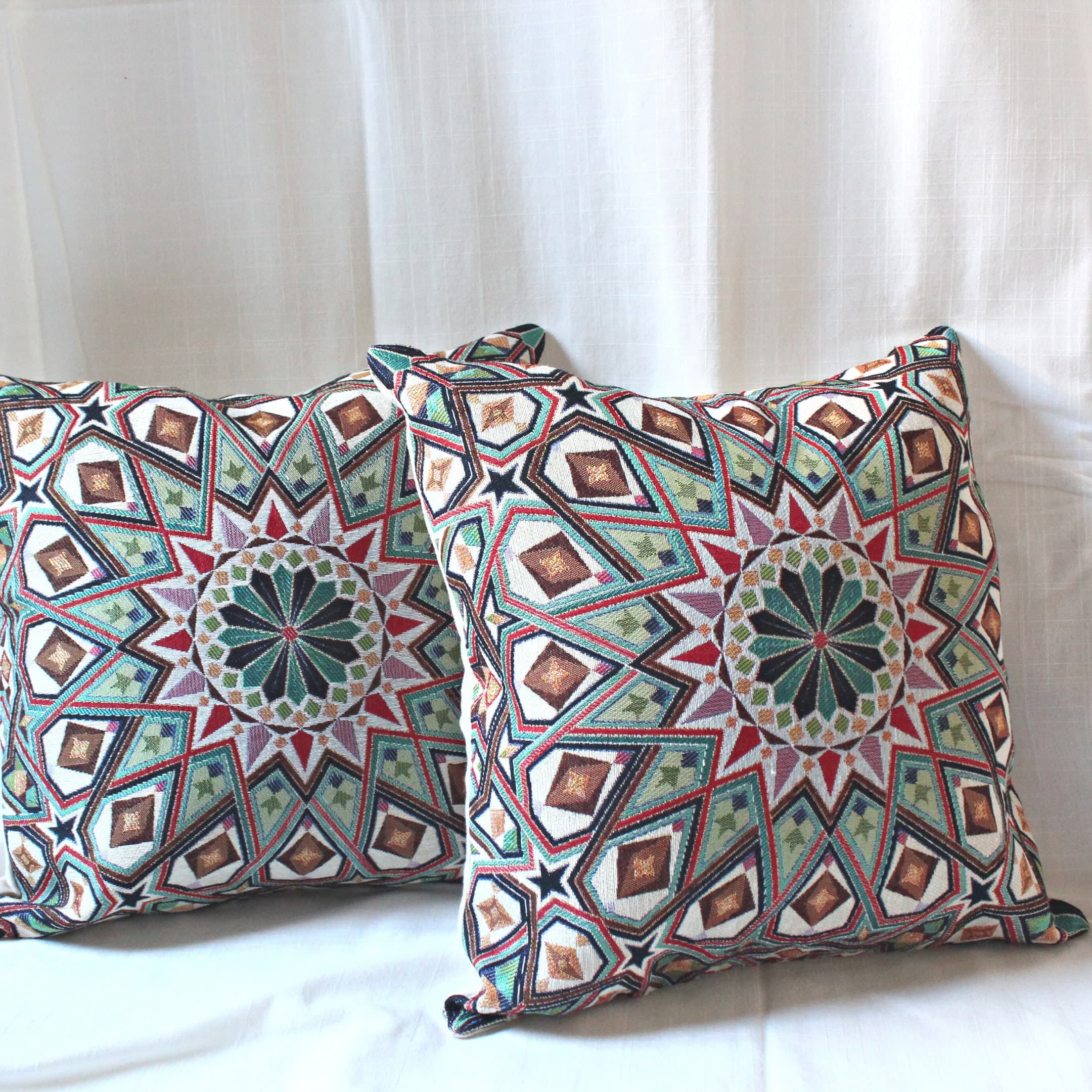 Turkish Moroccan Moorish Design Pillow Covers, Arabesque, Moroccan design, Modern home, Abstract, Moroccan tile design, Kilim design - image 3
