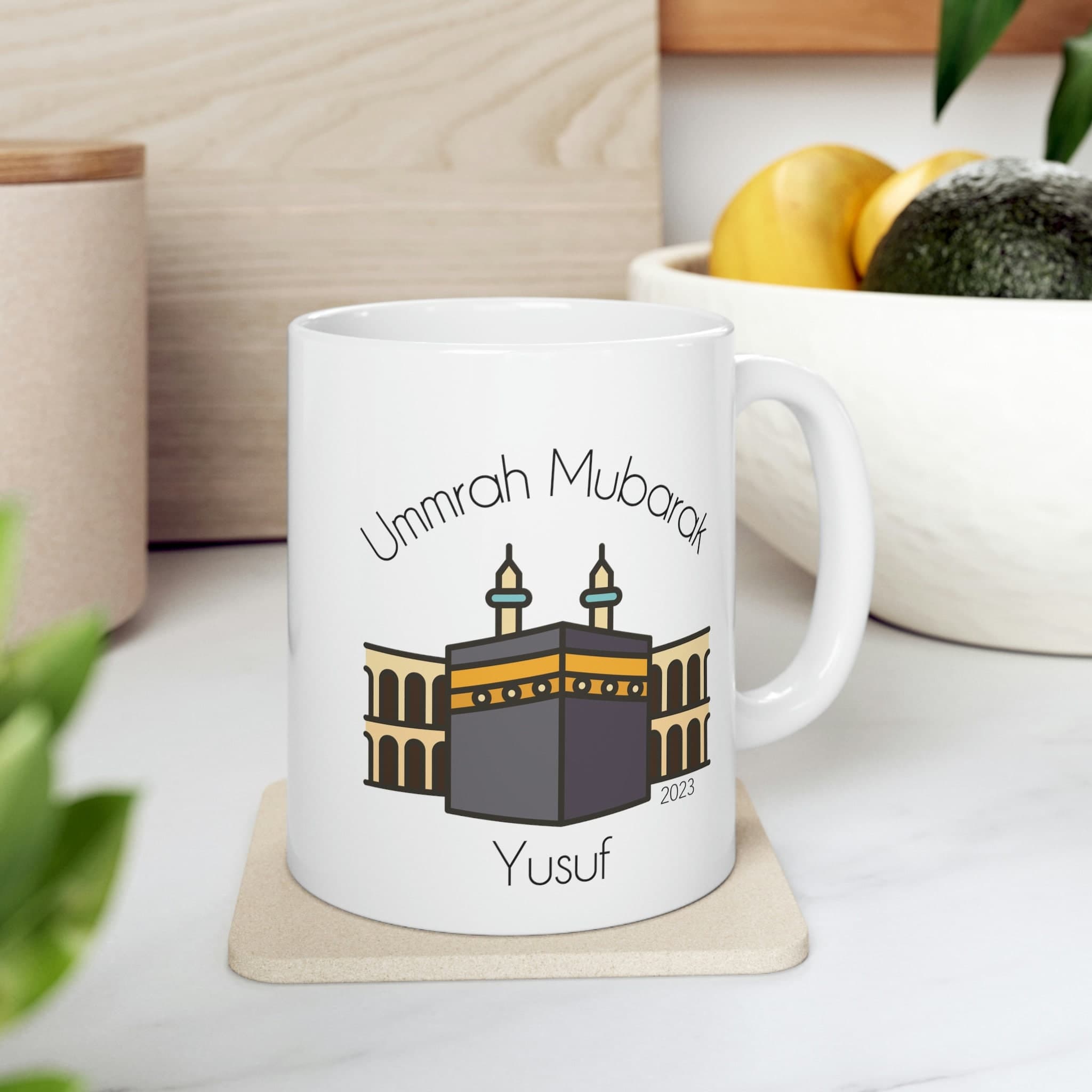Ummrah Mubarak English Mug, Ummrah Gift, Islamic Gift, Personalized Ummrah Gift, Eid Gift, Islam Gift, Ramadan, Kaaba Mug - image 4