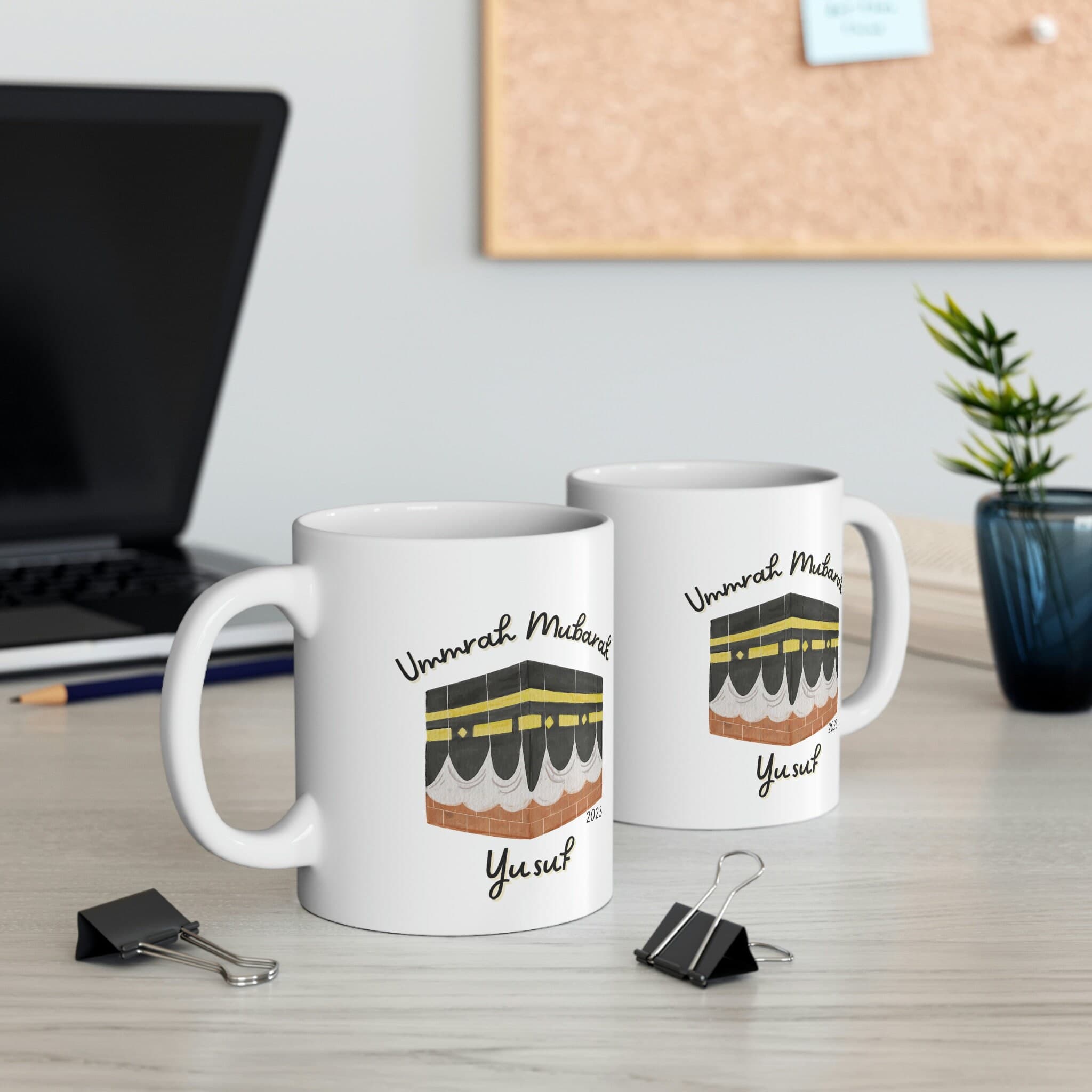 Ummrah Mubarak ENGLISH Mug, V2.0, Ummrah Gift, Islamic Gift, Personalized Ummrah Gift, Eid Gift, Islam Gift, Ramadan, Kaaba Mug - image 4