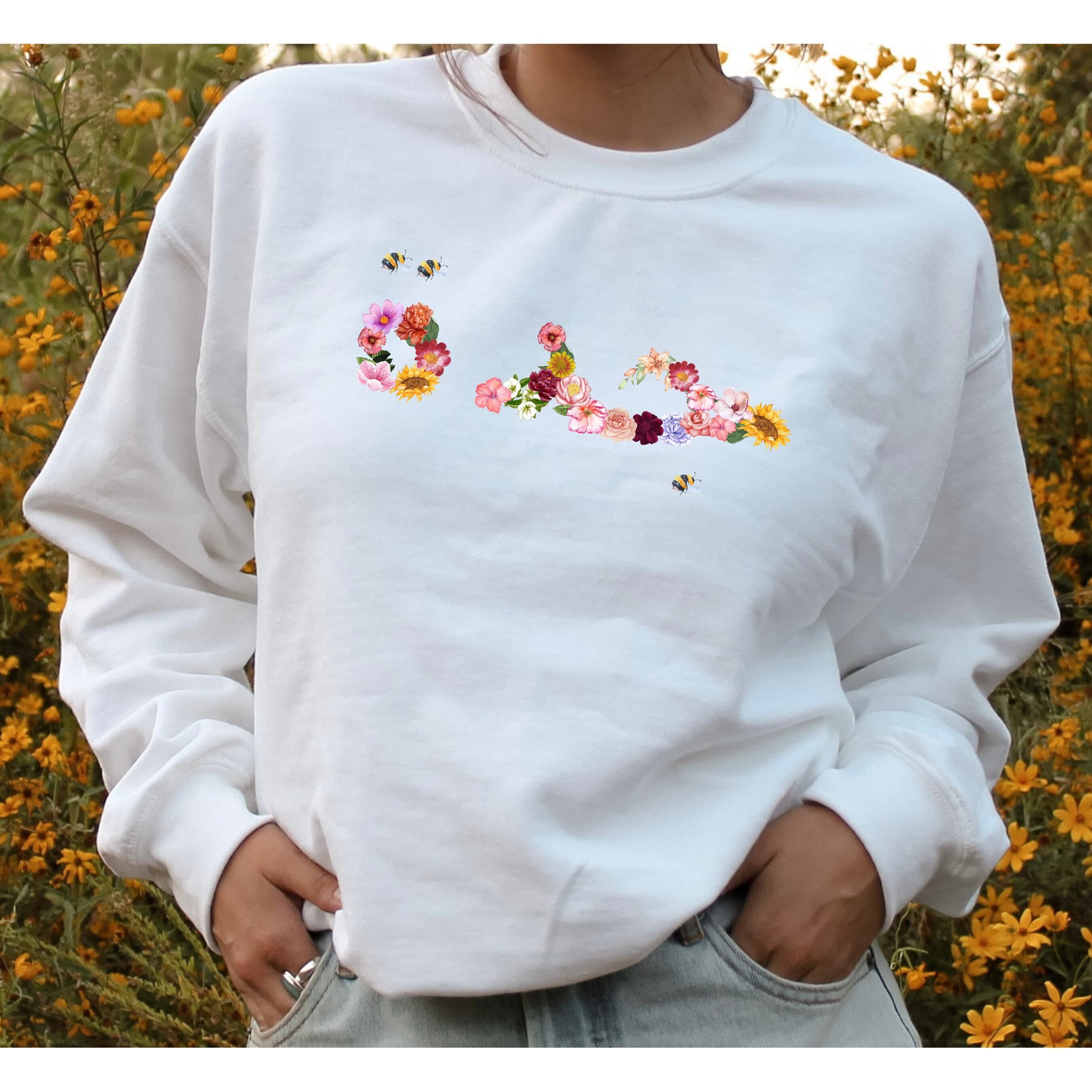 Jidda Teta Grandma Arabic Floral Bouquet Sweatshirt, Arabic Mother's Day Gift, Pregnancy Announcement, Flower Grandma, New Baby Gift - image 3