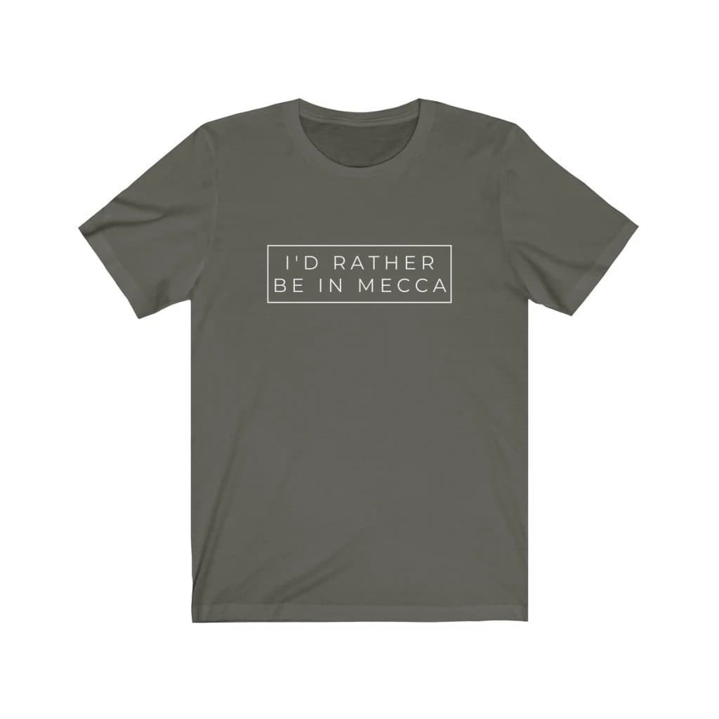 I'd Rather Be In Mecca T-shirt, Makkah, Muslim Shirt, Islamic Shirt, Ramadan Gift, Eid Gift, Unisex Muslim Shirt, Islamic Shirt, hajj gift - image 3