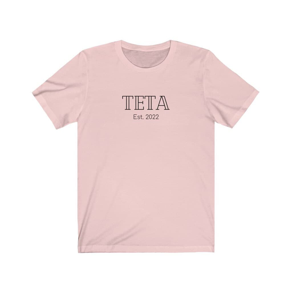Teta Grandma Est. Arabic T-shirt V2.0, Pregnancy Announcement Gift, Arabic grandma shirt, Teta Gift, Grandma promotion, new baby gift, Eid - image 4