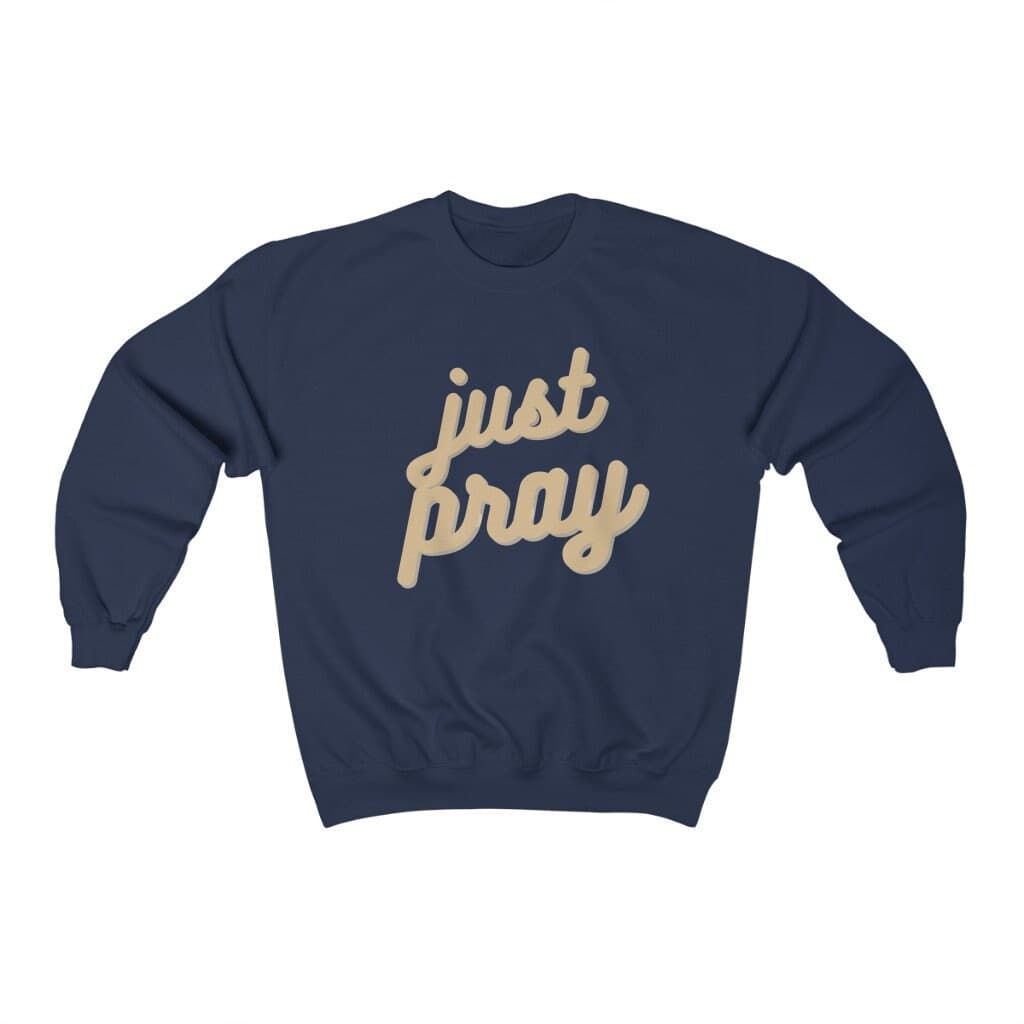 Just Pray Sweatshirt, All Faith Gift, Muslim Gift, Ramadan Gift, Eid Gift, Prayer sweatshirt, Gift for New Muslim, Islamic Shirt, Islam Gift - image 3