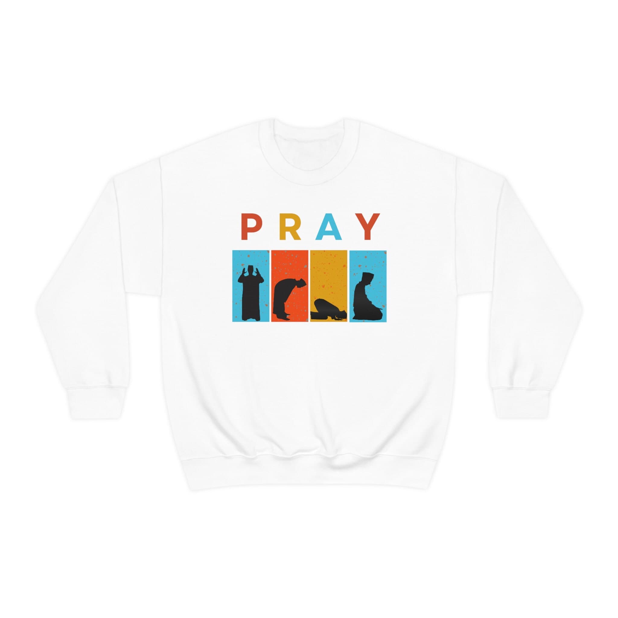 PRAY, Salat, Muslim, Arabic Sweatshirt, New Muslim, 5 pillars, Ramadan Gift, Eid Gift, Arabic calligraphy, arabic gift, Muslim gifts - image 3