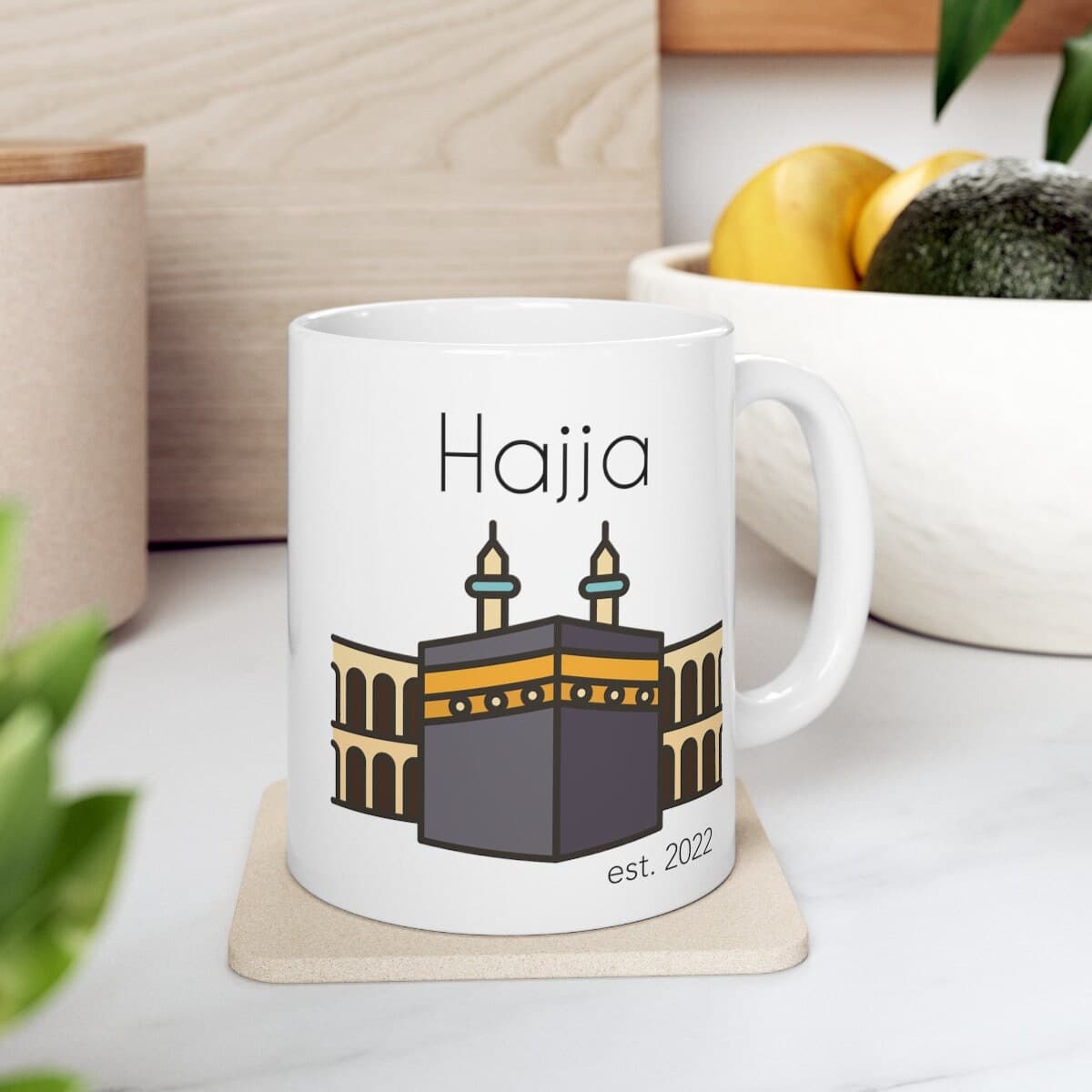 Hajja Mug, Hajja Mubarak Gift, Islamic Gift, Personalized Hajj Gift, Eid Gift, Umrah Gift, Ramadan, Kaaba Mug - image 4