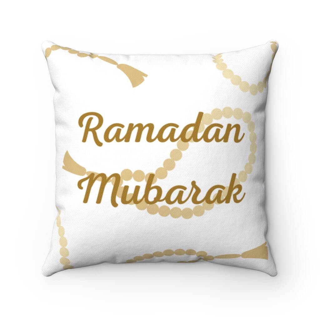 Ramadan Mubarak Pillow, Tasbeeh, 18x18 case insert, Ramadan Decoration, Islamic house, Ramadan Decor, Eid Decor, Islam Gift, Ramadan Gift - image 4