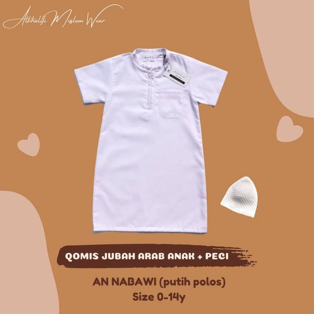Baby abayas for muslim boys with kopiah (prayerhat) - image 4