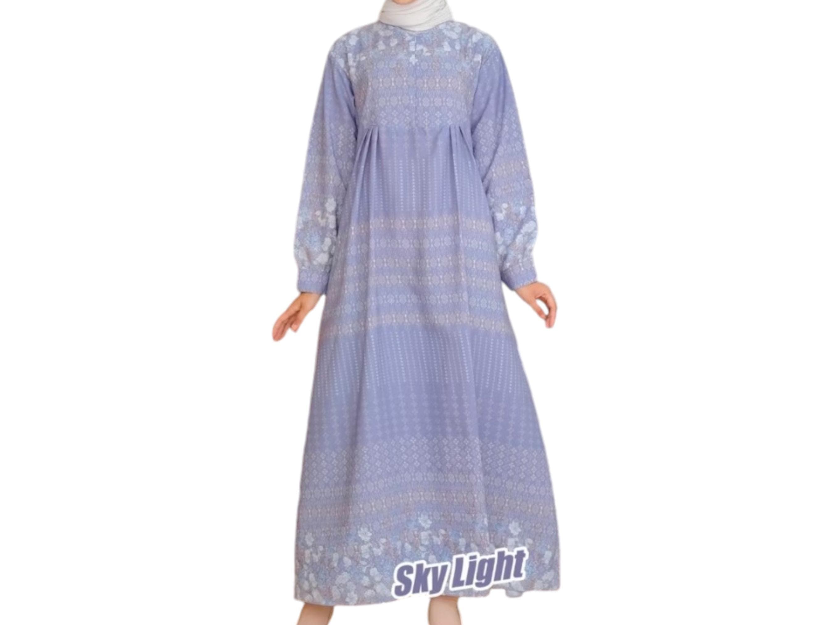 Abaya Dress EID Series for moms and girls, Limited item sky blue colour - image 4