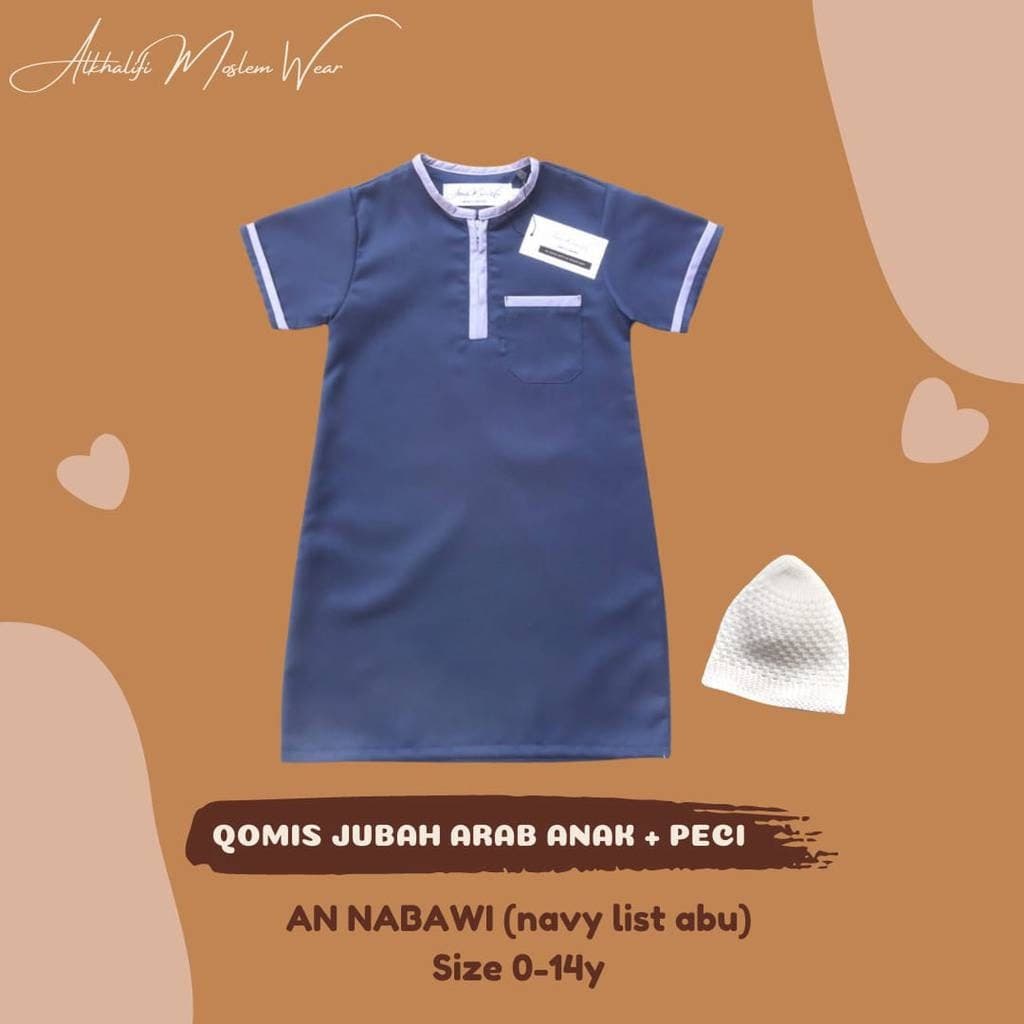 Baby abayas for muslim boys with kopiah (prayerhat) - image 5