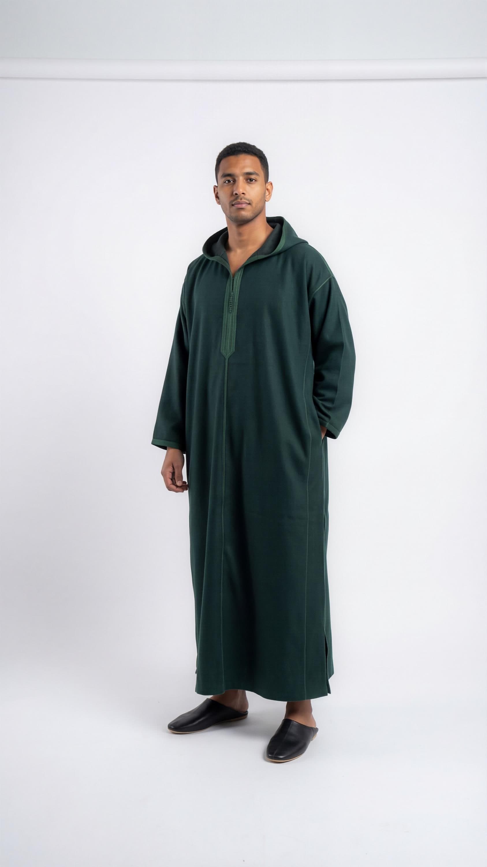 winter hooded thobe ,Moroccan wool djellaba ,coat men