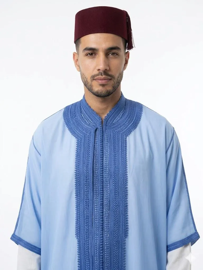 Luxury Moroccan Men’s Jabador 3 Piece Set, Wedding Groom Caftan, Traditional Thobe Outfit, Elegant Arabic Clothing - image 4