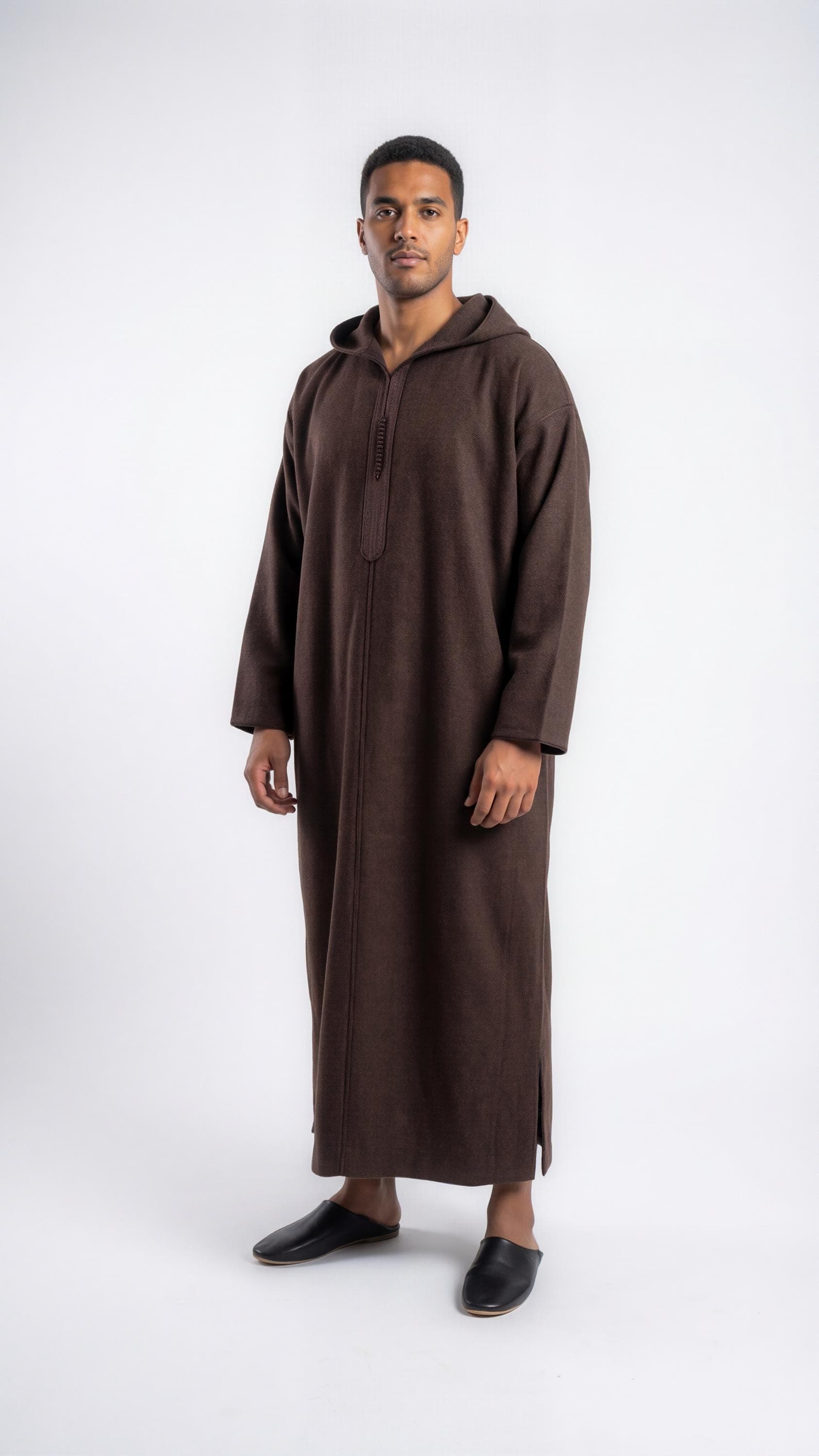 winter hooded thobe ,Moroccan wool djellaba ,coat men