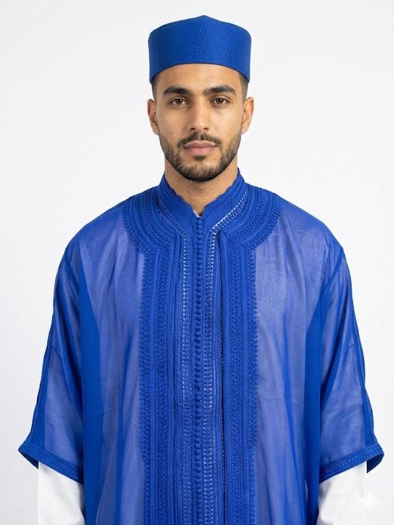 Luxury Moroccan Men’s Jabador 3 Piece Set, Wedding Groom Caftan, Traditional Thobe Outfit, Elegant Arabic Clothing - image 2