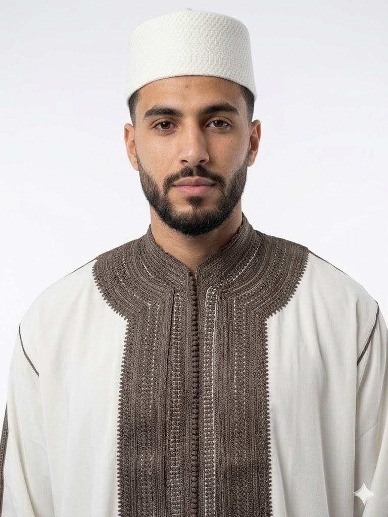 Luxury Moroccan Men’s Jabador 3 Piece Set, Wedding Groom Caftan, Traditional Thobe Outfit, Elegant Arabic Clothing - image 5
