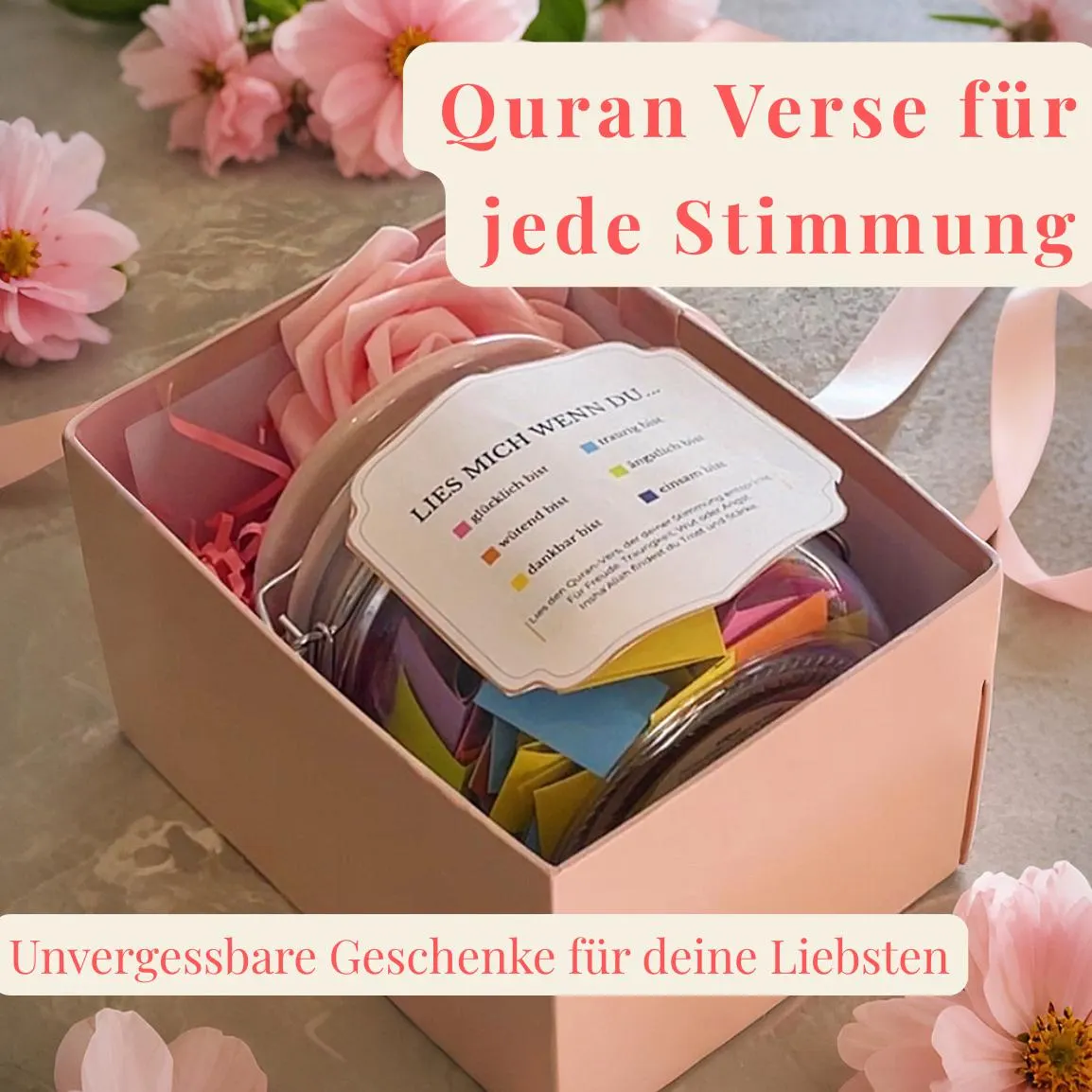 Ramadan Present Easy Cheap Ramadan Mubarek Gift ramadan geschenk einfach dua glas lies mich wenn koran quran geschenk digital günstig