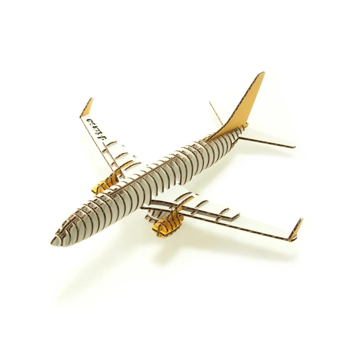 Lasercut Passenger Plane Model Wooden 3D Puzzle Toy 3 mm Vector Plan (With Manuel Guide) SVG CDR Eps DXF Ai Pdf Files
