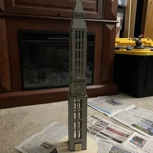 Laser Cut Big Ben Tower Wooden Model 3D Puzzle Plan 2.25 mm SVG DXF File - image 3