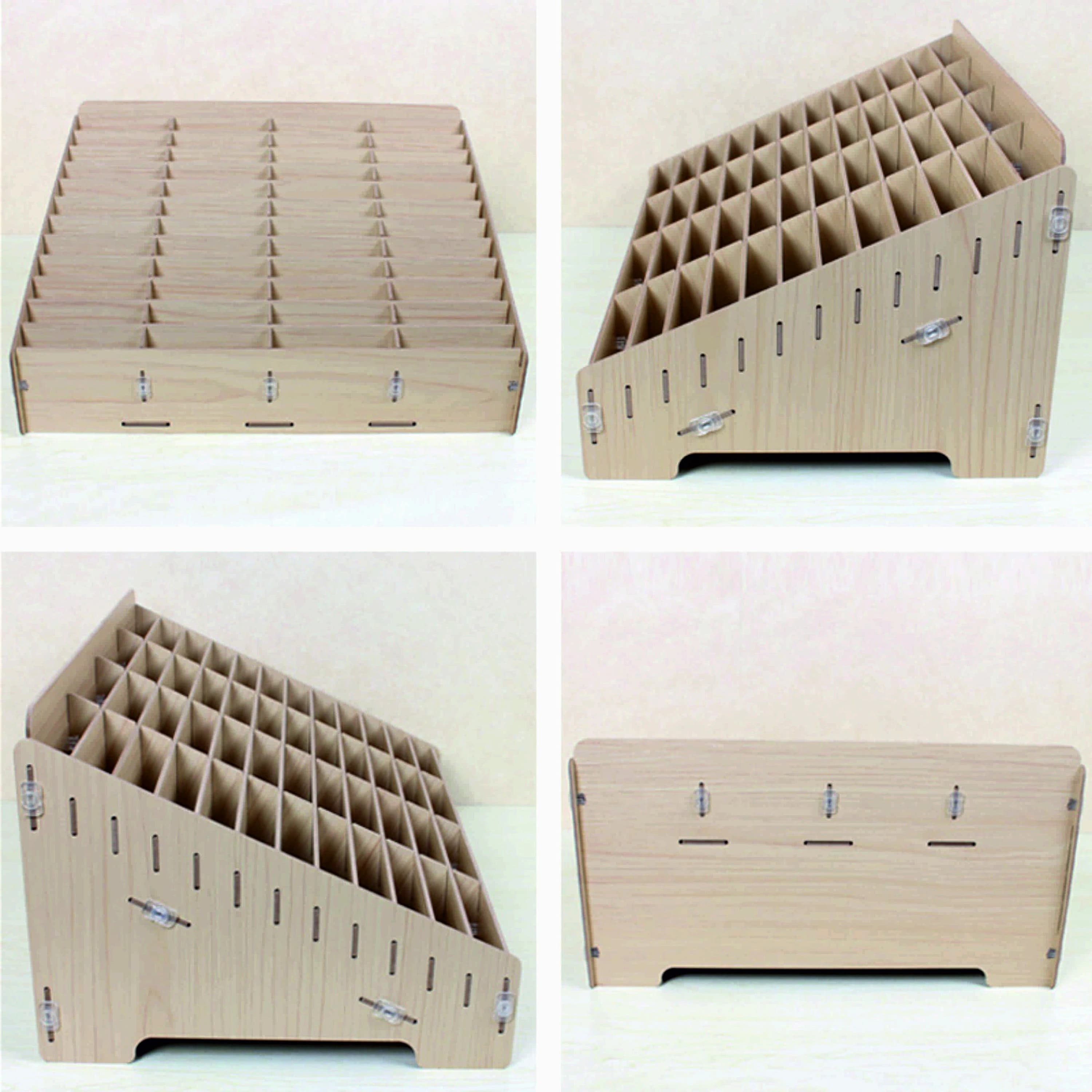 48 Cell Phone Rack SVG, Classroom Phone Holder Organizer, Laser Cut Files for 3mm Wood, DXF CDR Pdf Download - image 3
