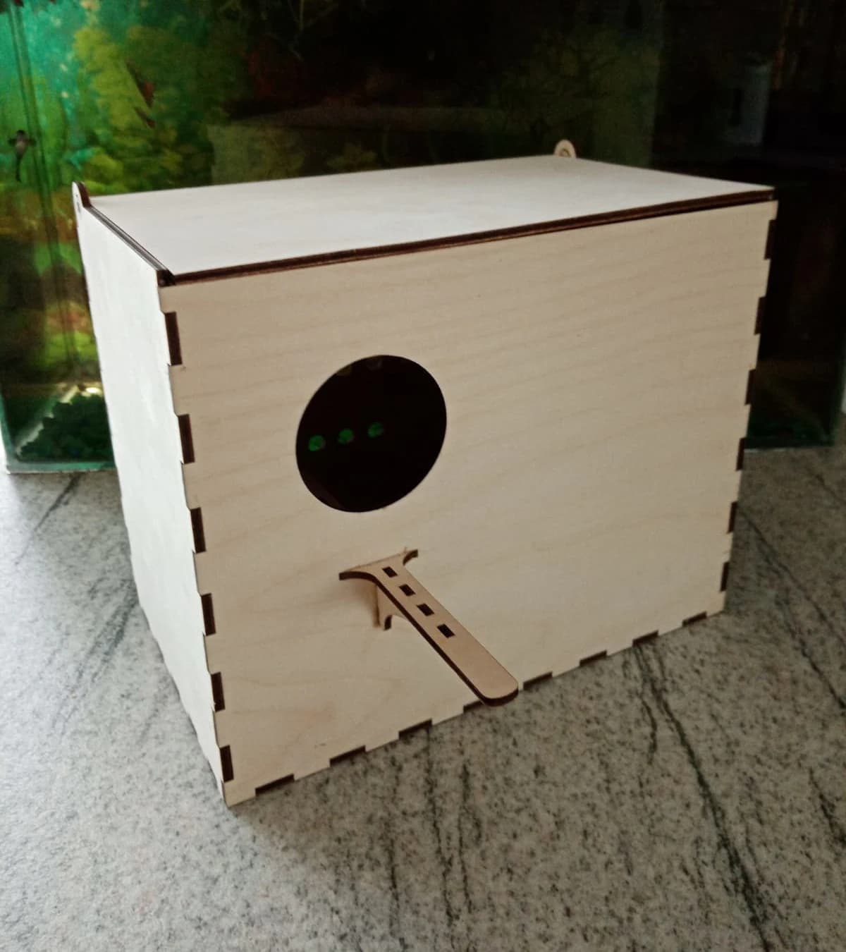 Laser Cut Bird Parrot Budgie Nest Breeding Box 3D Model Plan Wooden Toy (3mm and 4mm Patterns) SVG CDR DXF Files