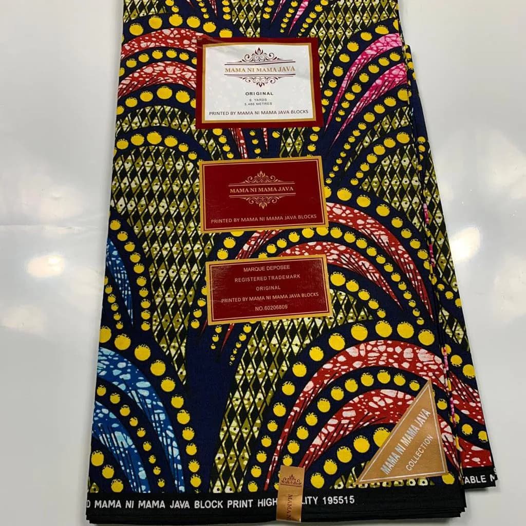 African fabric 6 yards Ankara Kente print Ankara kente fabric, Fabric for African attire