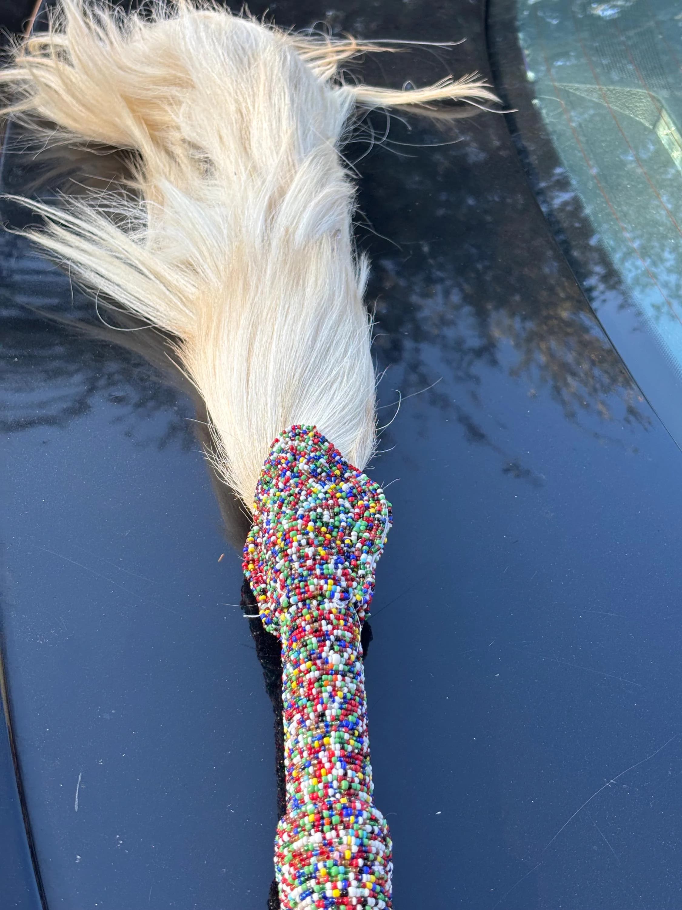 Horse tail,African horse tail, Nigerian horse tail,horse tail for traditional dance,Bridal horse tail accessory, Embellished horse tail