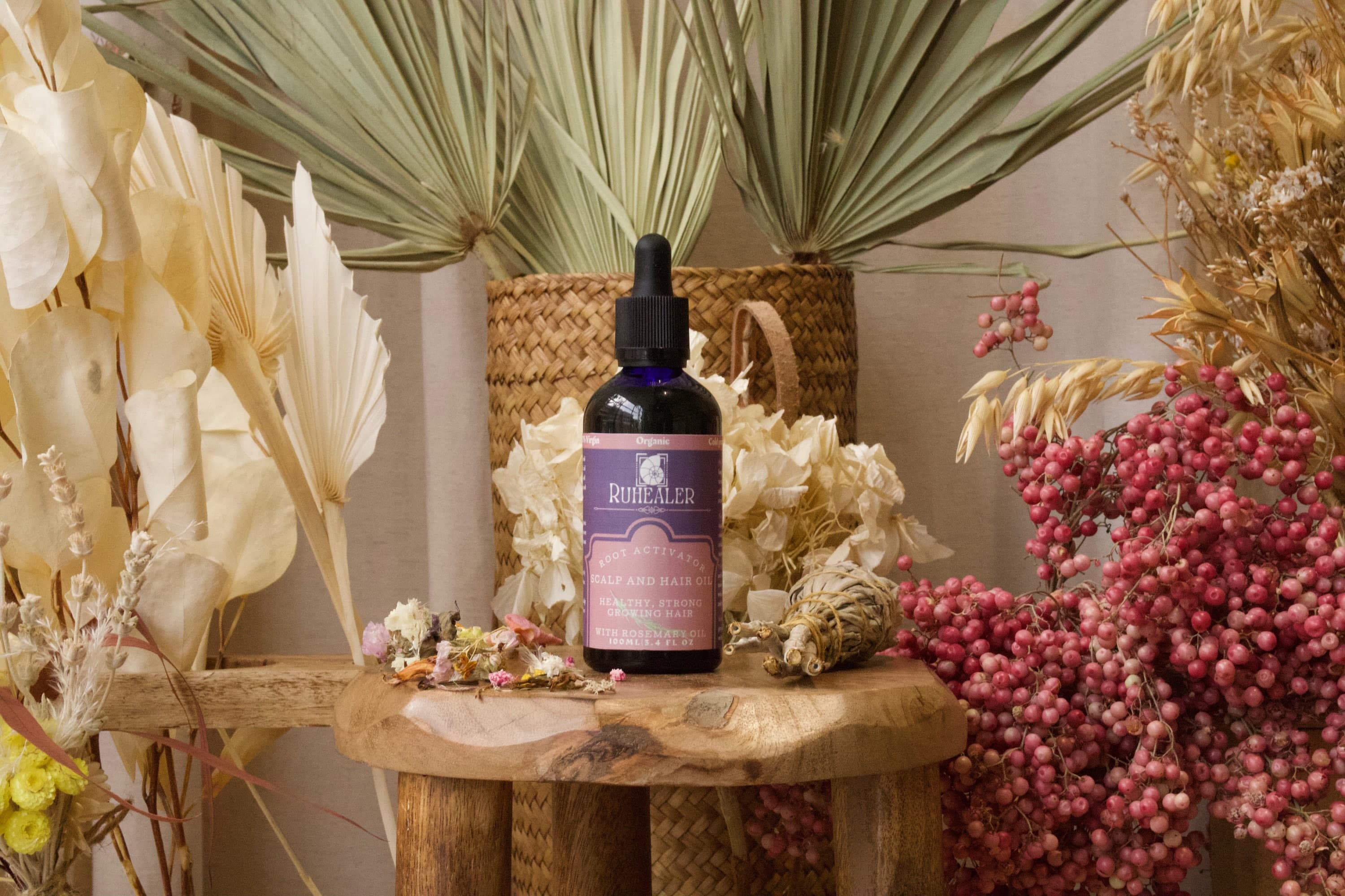 Cold Pressed Hair Growth Oil: Black Seed, Hemp, Pumpkin & Rosemary - 100ML