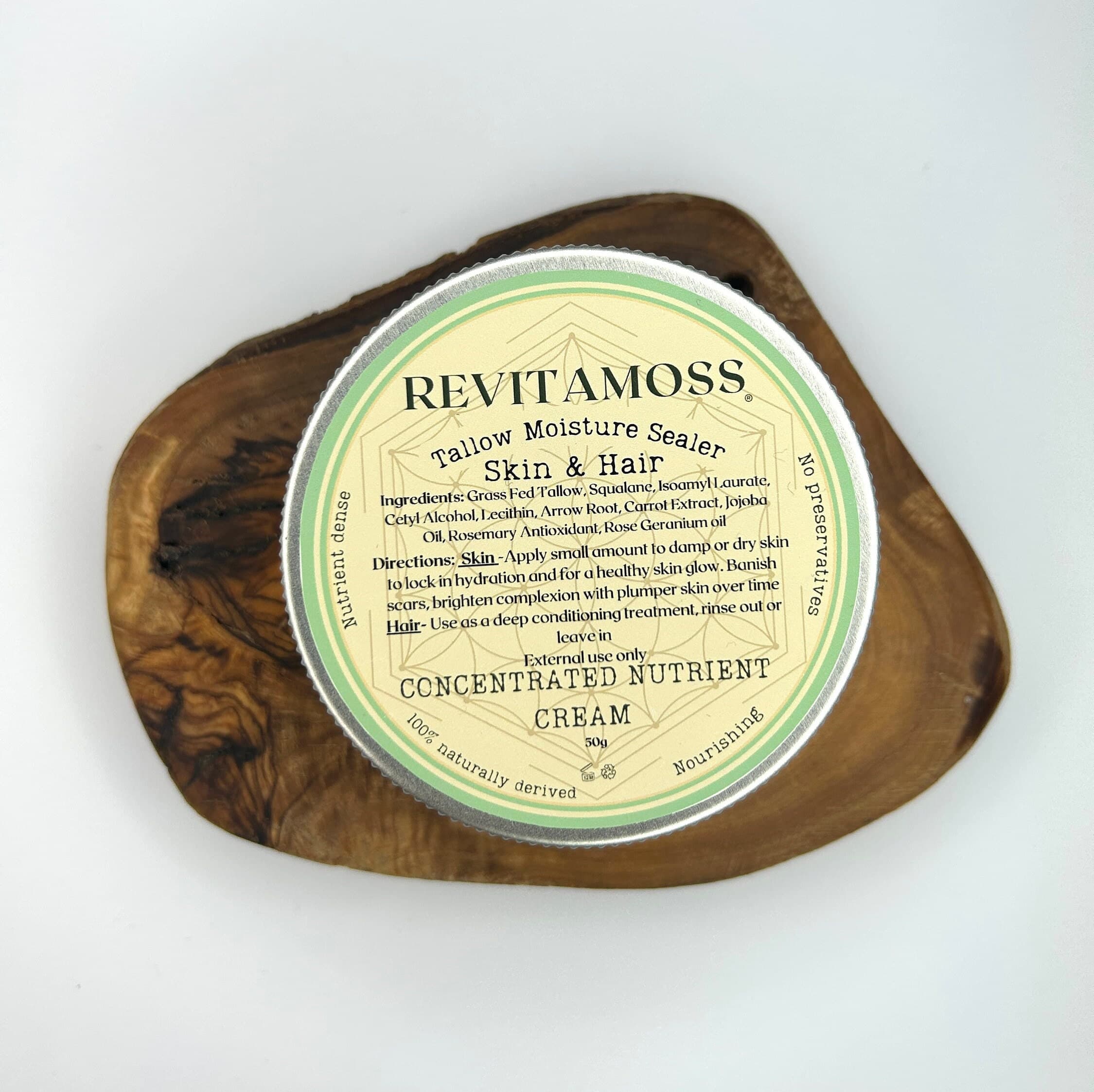 Tallow Face Cream  - Grass Fed, Whipped, Non-Toxic, Naturally Derived & Nutrient Dense Moisturiser