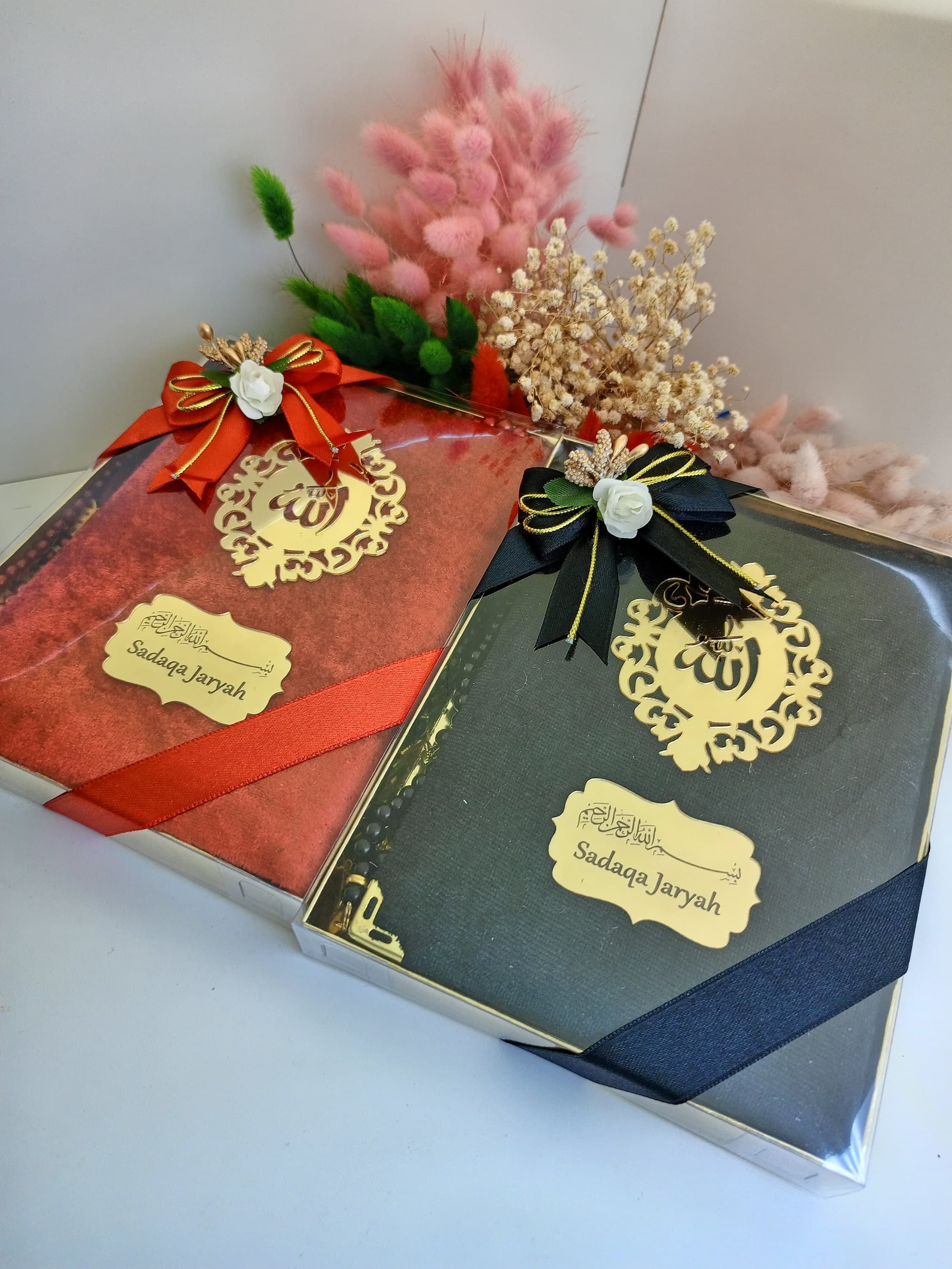 Personalized Prayer Velvet Quran Pearl Prayer Beads Islamic Gift Set | Eid Gift | Wedding Favors | Birthday Gift | Ramadan Mubarak - image 3